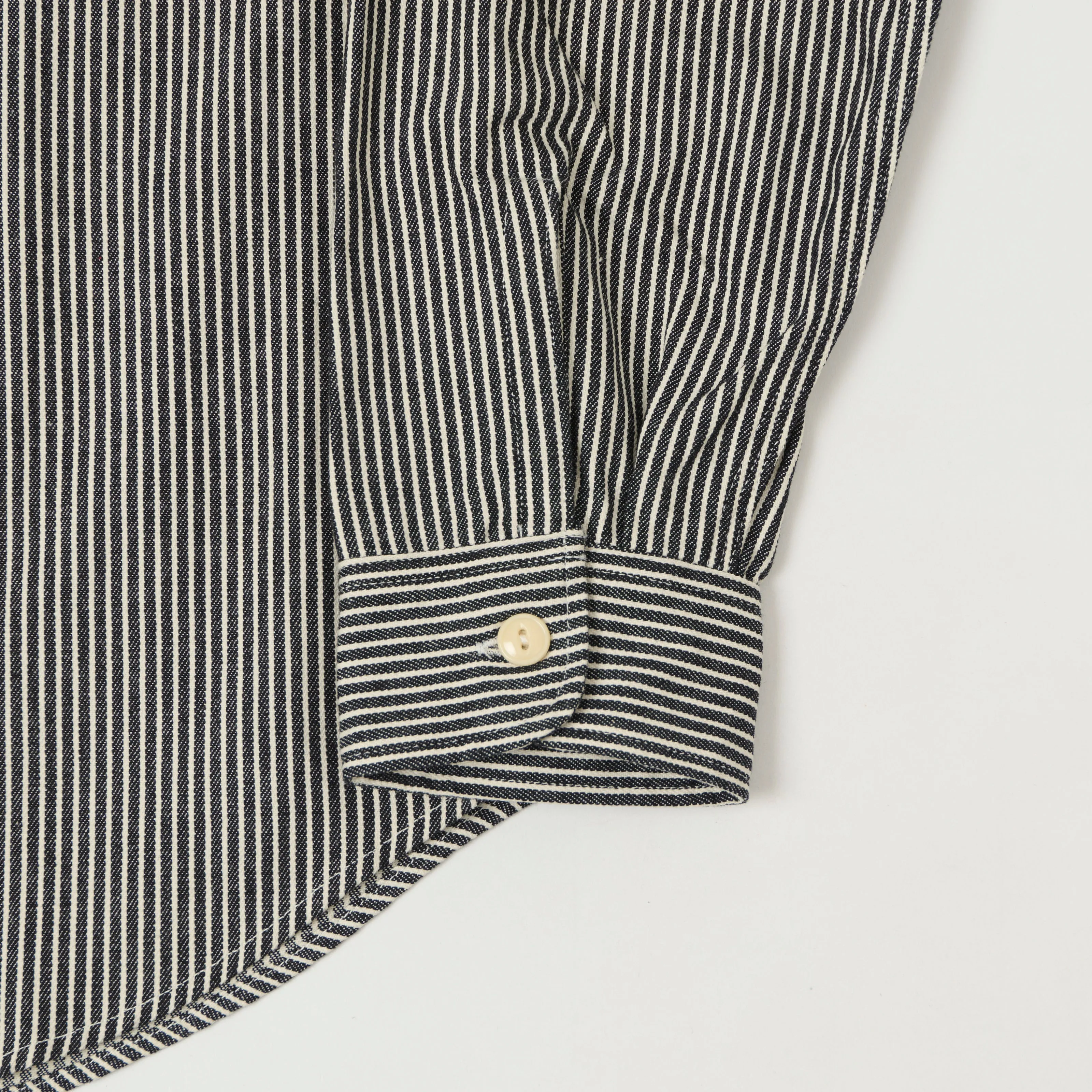 Sugar Cane Hickory Stripe Work Shirt - Black sold by Son of a Stag product image thumbnail 3