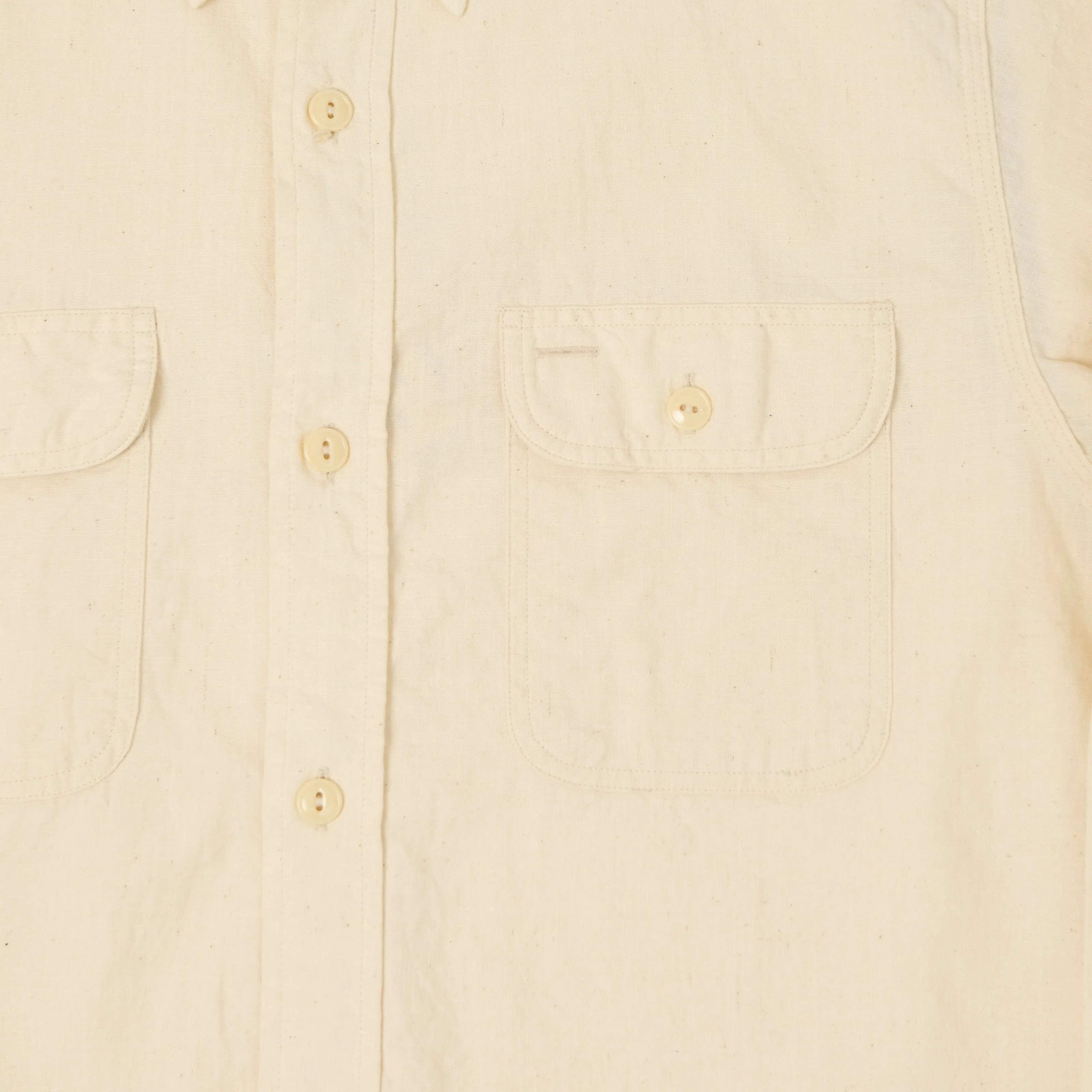Sugar Cane Chambray Work Shirt - White sold by Son of a Stag product image thumbnail 4