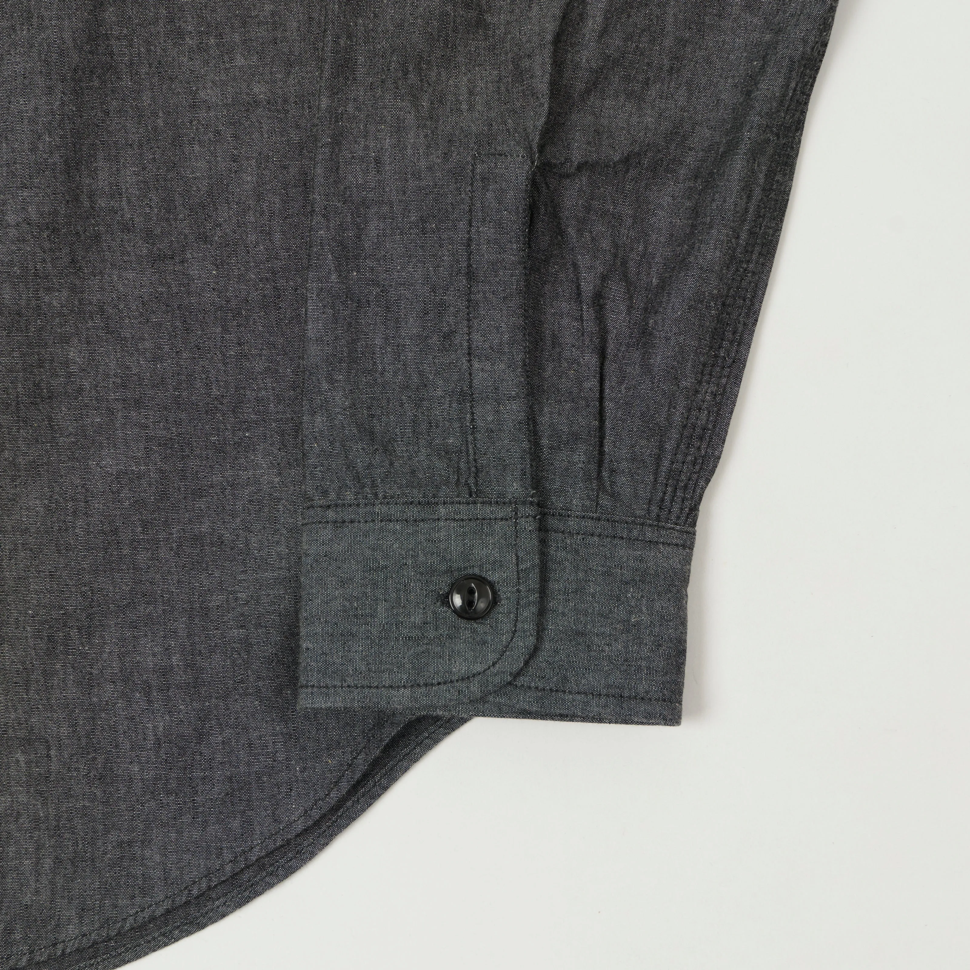 Sugar Cane Chambray Work Shirt - Charcoal sold by Son of a Stag product image thumbnail 3