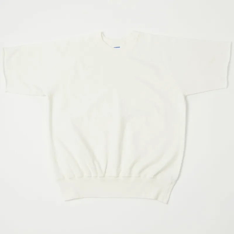 Dubbleworks Cut Off Sleeve Sweatshirt - Off White sold by Son of a Stag