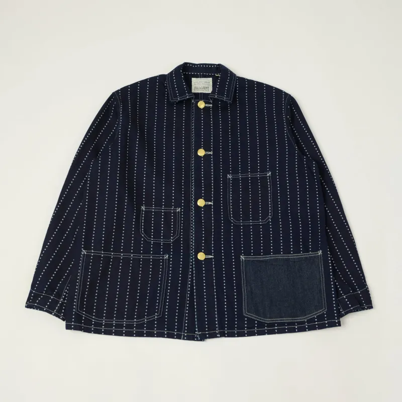 FULLCOUNT 2051 Star Print Wabash Chore Jacket - One Wash made by Full Count