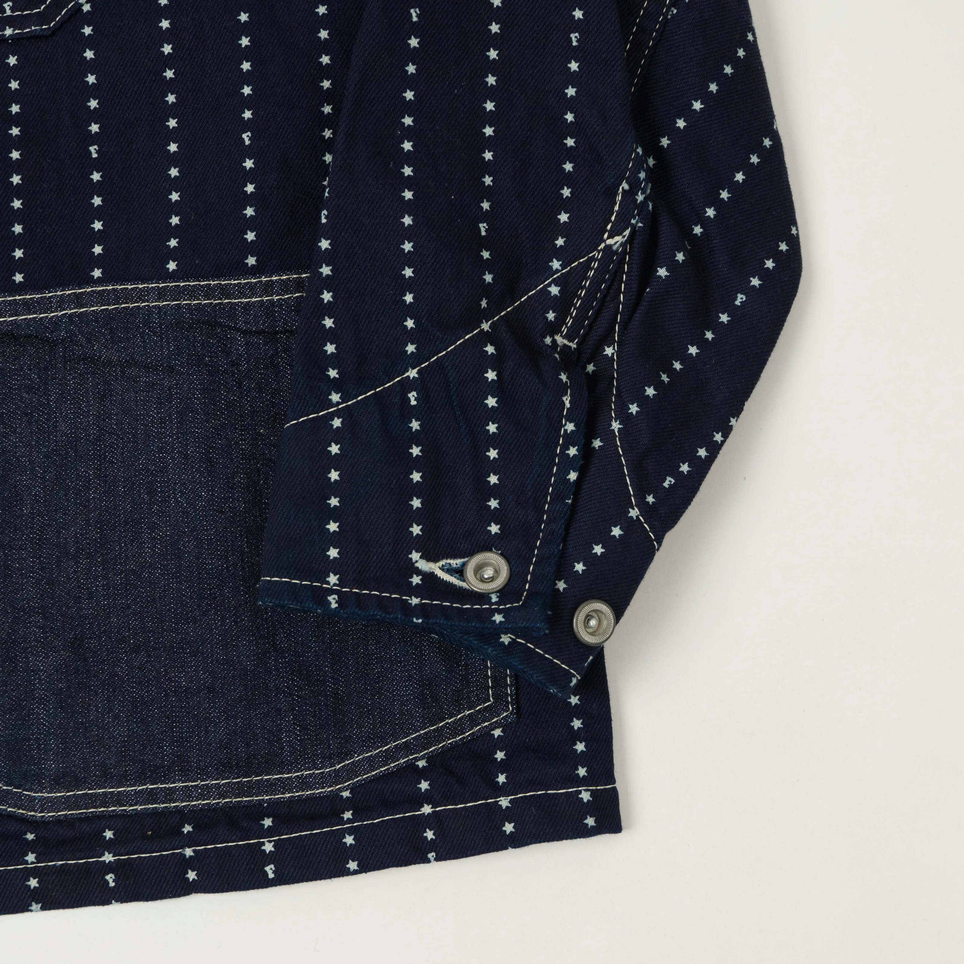 FULLCOUNT 2051 Star Print Wabash Chore Jacket - One Wash sold by Son of a Stag product image thumbnail 5