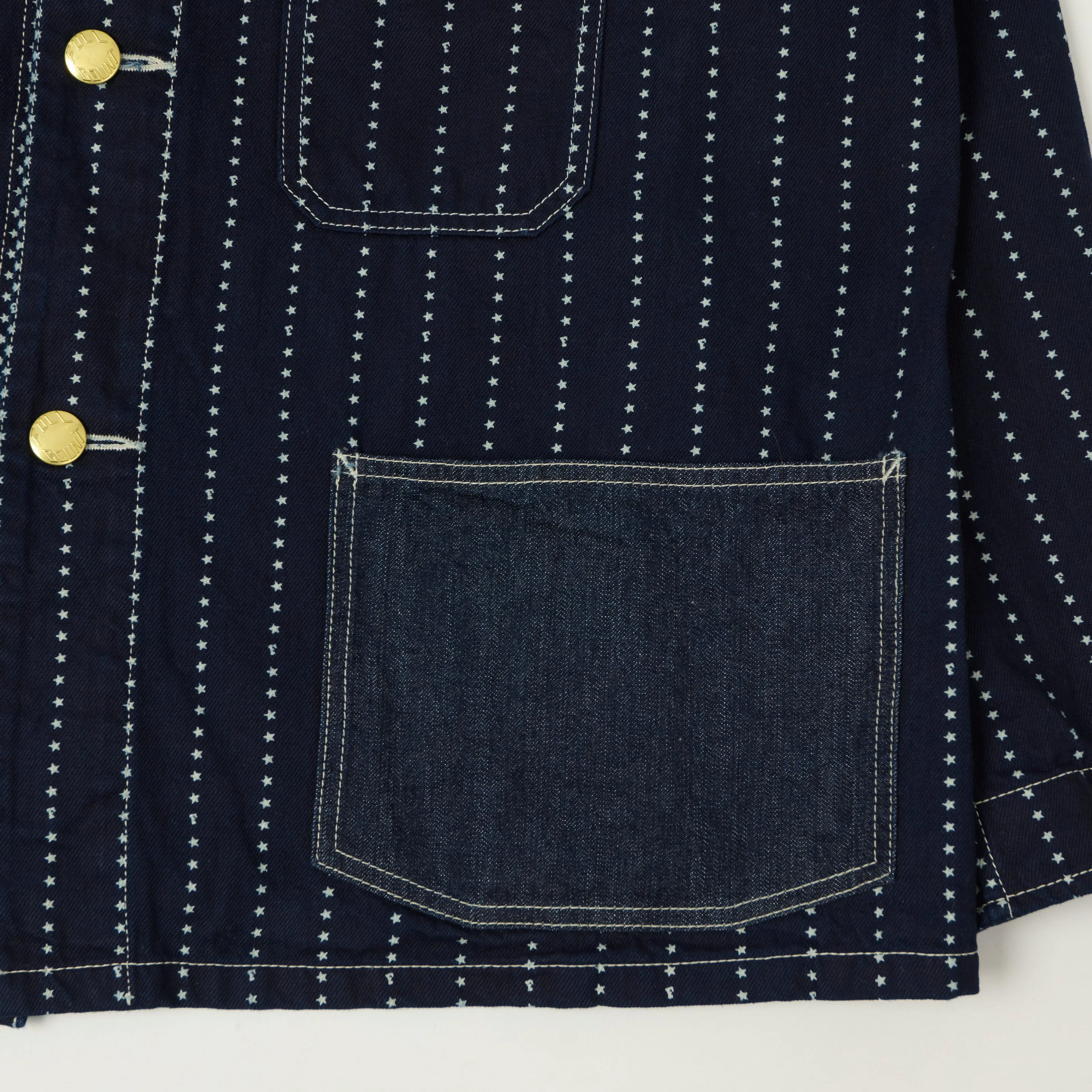 FULLCOUNT 2051 Star Print Wabash Chore Jacket - One Wash sold by Son of a Stag product image thumbnail 2