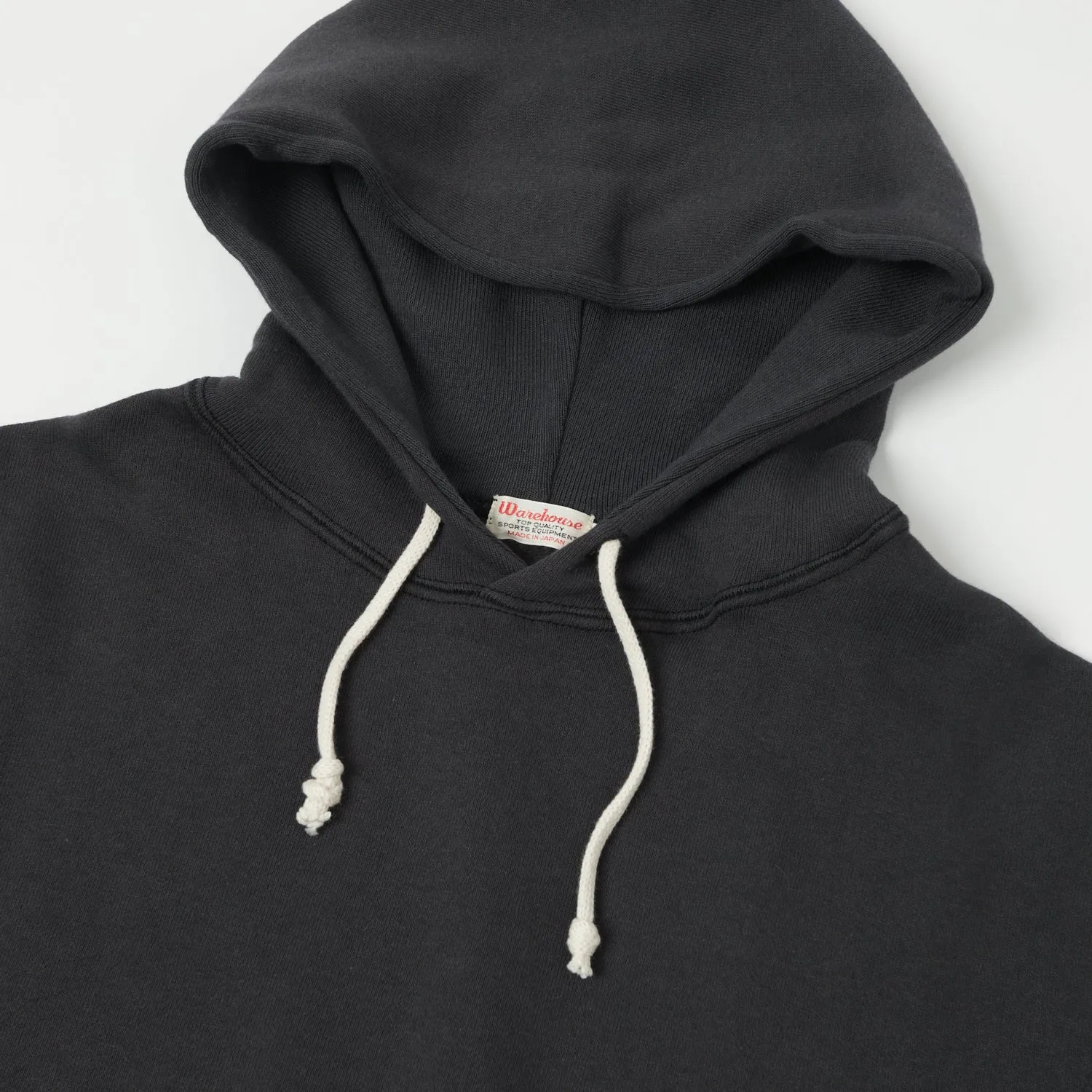Warehouse & Co 450 Two Needle Hooded Sweatshirt - Black/Sumikuro sold by Son of a Stag product image thumbnail 2