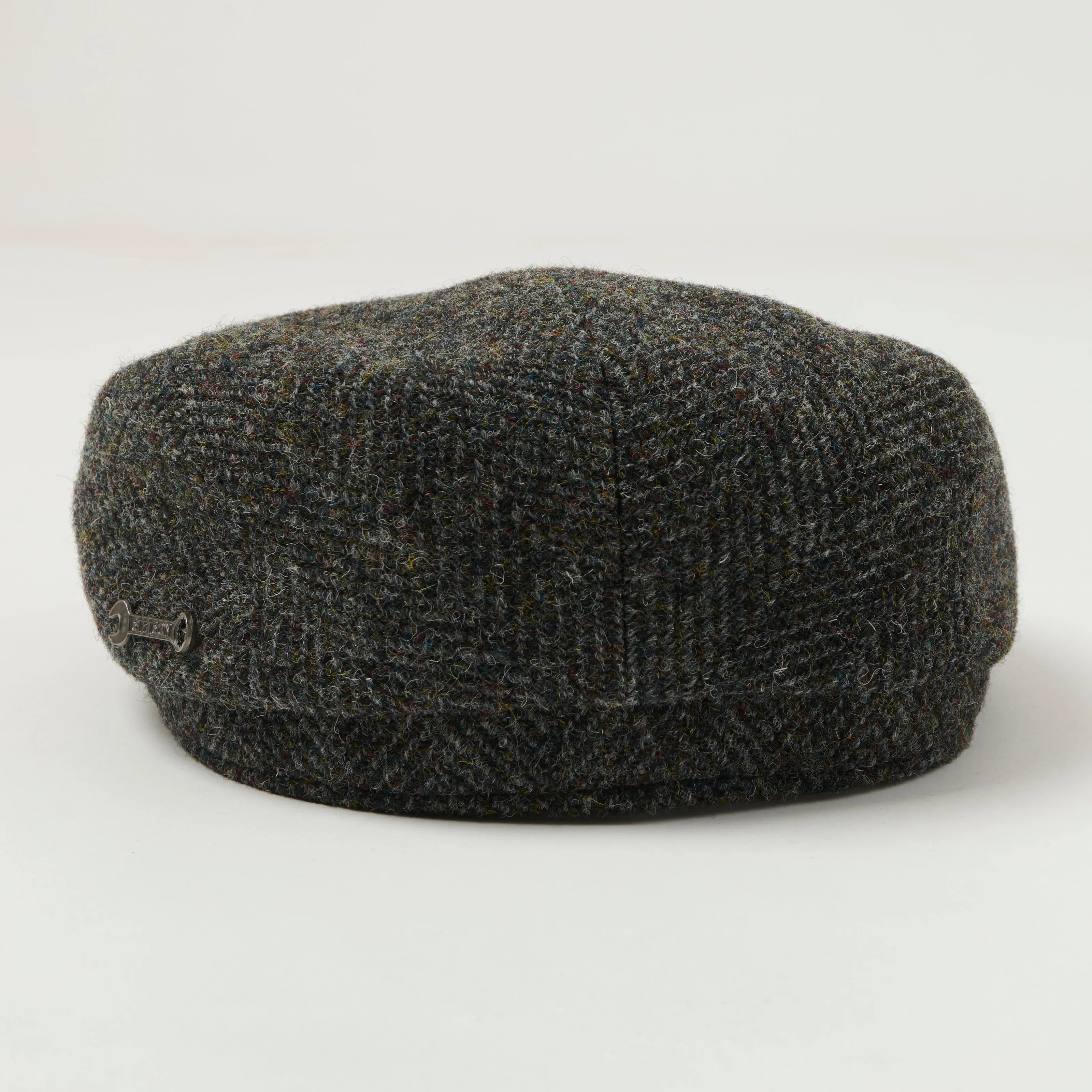 Stetson Harris Tweed Wool Herringbone Driver Cap - Grey sold by Son of a Stag product image thumbnail 2