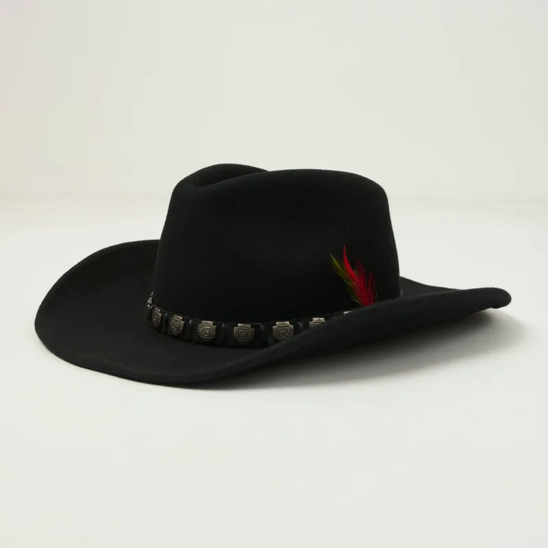 Stetson Decorated Wool Felt Western Hat - Black sold by Son of a Stag