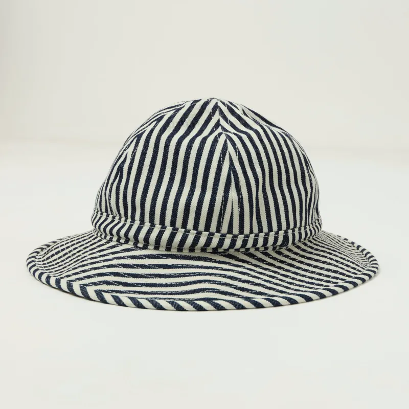 Beams Plus Hickory Stripe Military Hat - Black/White sold by Son of a Stag