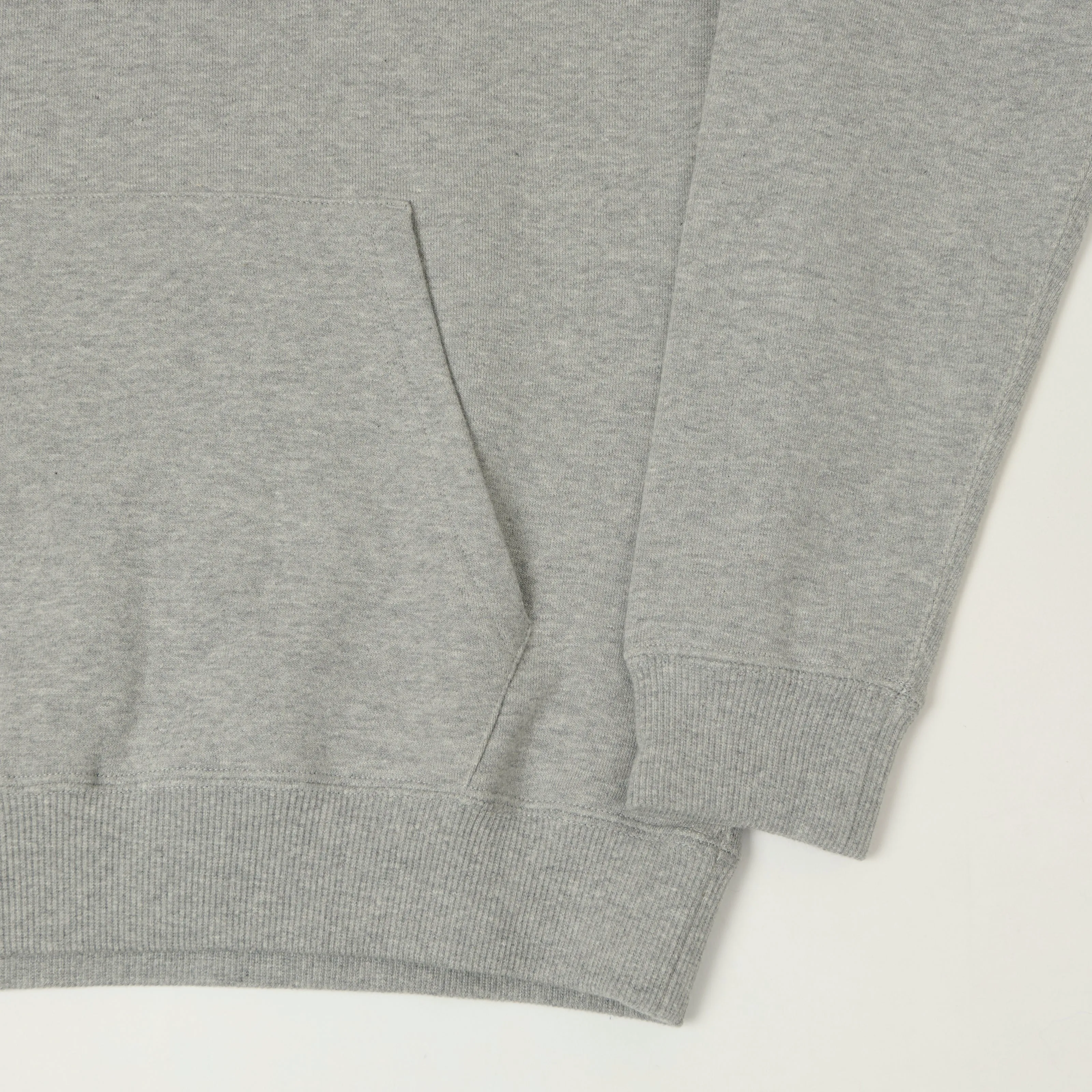 Beams Plus Quarter Zip Sweatshirt - Grey Melange sold by Son of a Stag product image thumbnail 3