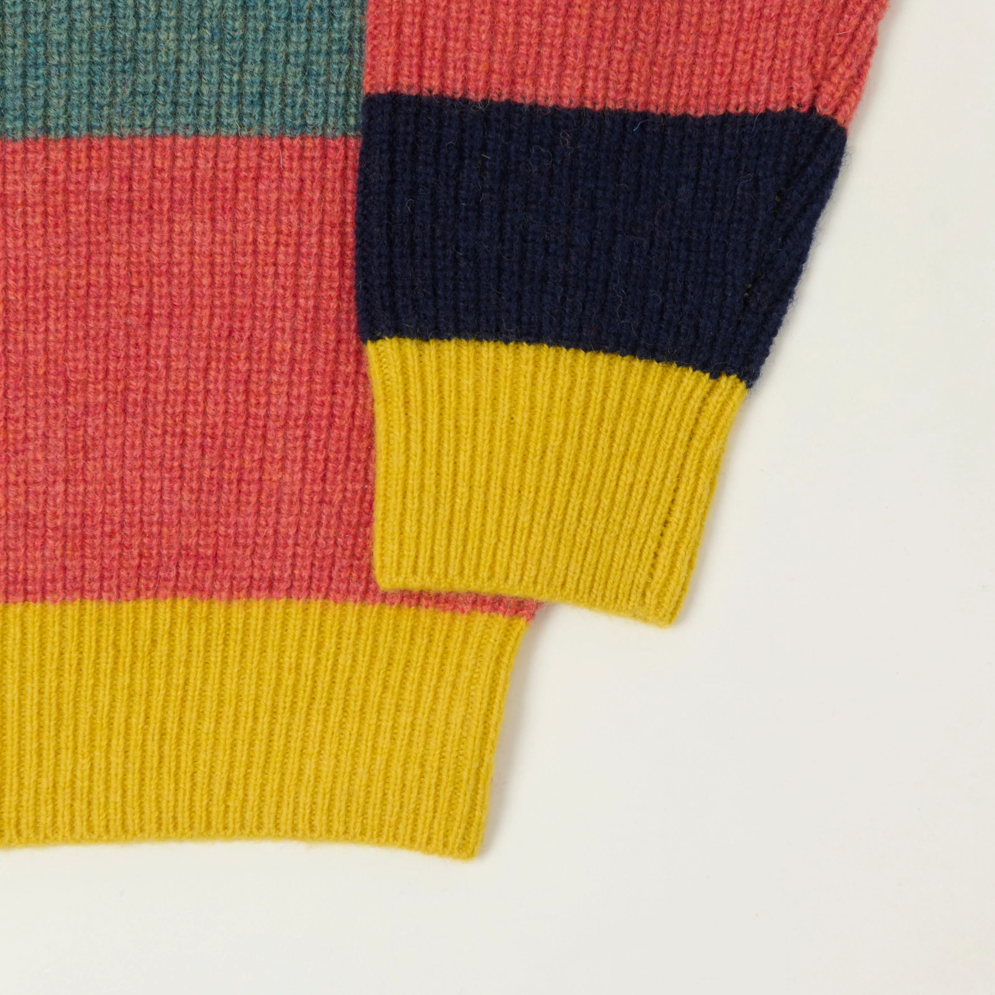 Beams Plus Multi Stripe Jumper - Yellow/Grey sold by Son of a Stag product image thumbnail 3