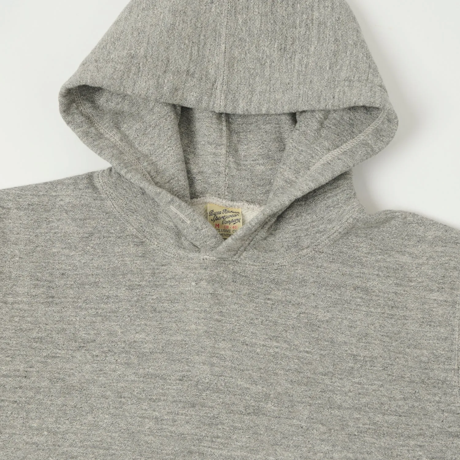 Buzz Rickson's Pullover Sweat Parka - Heather Grey sold by Son of a Stag product image thumbnail 2