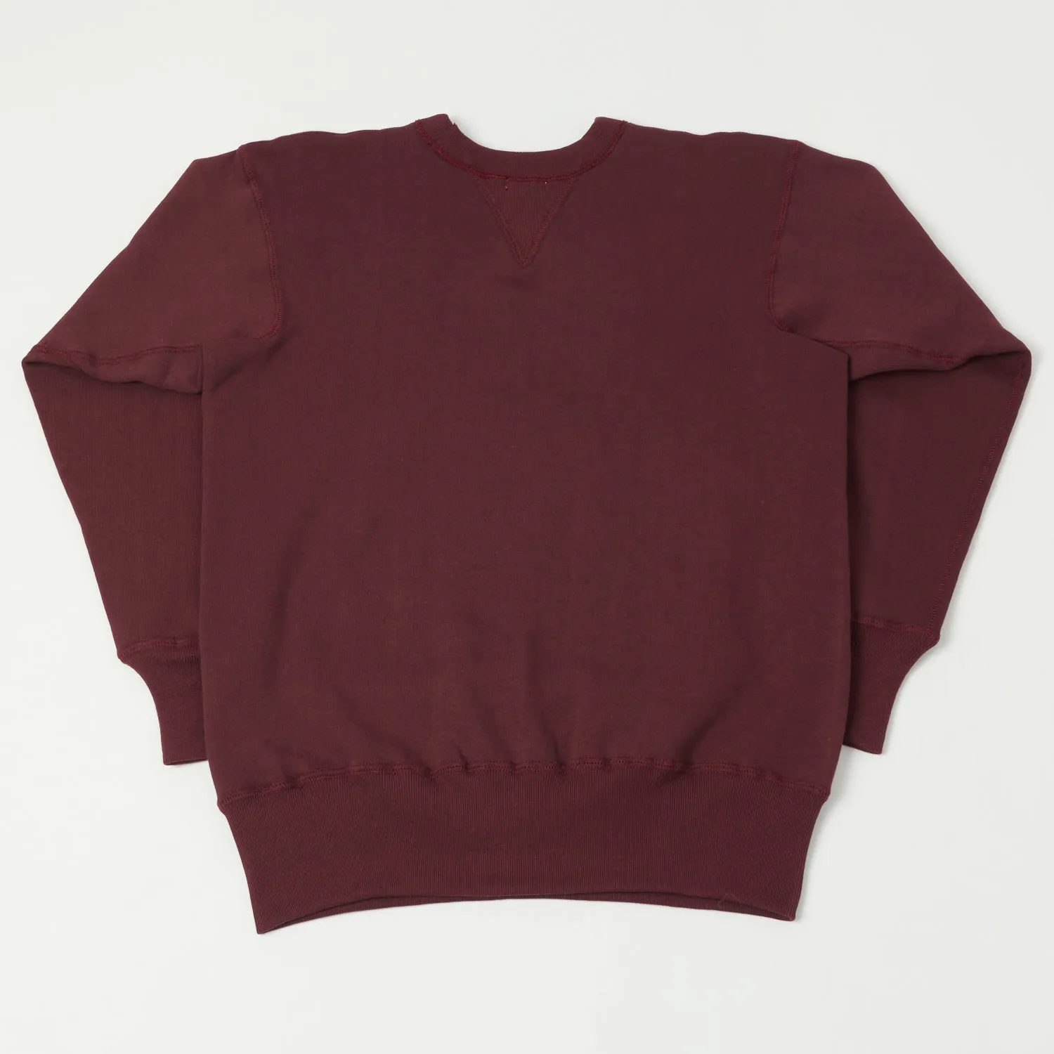 Warehouse & Co 403 Plain Sweatshirt - Bordeaux sold by Son of a Stag product image thumbnail 5