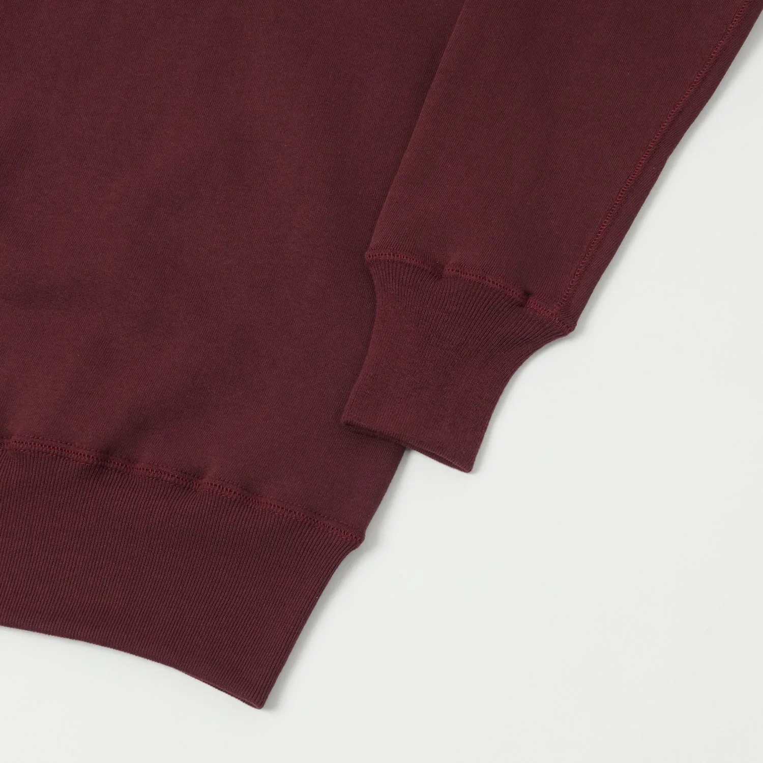 Warehouse & Co 403 Plain Sweatshirt - Bordeaux sold by Son of a Stag product image thumbnail 4