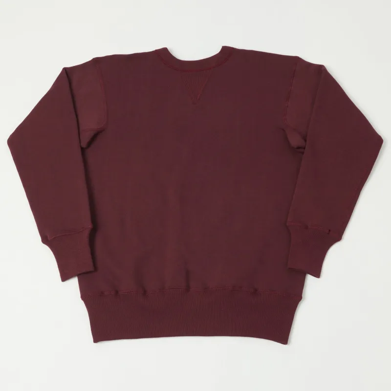Warehouse & Co 403 Plain Sweatshirt - Bordeaux sold by Son of a Stag