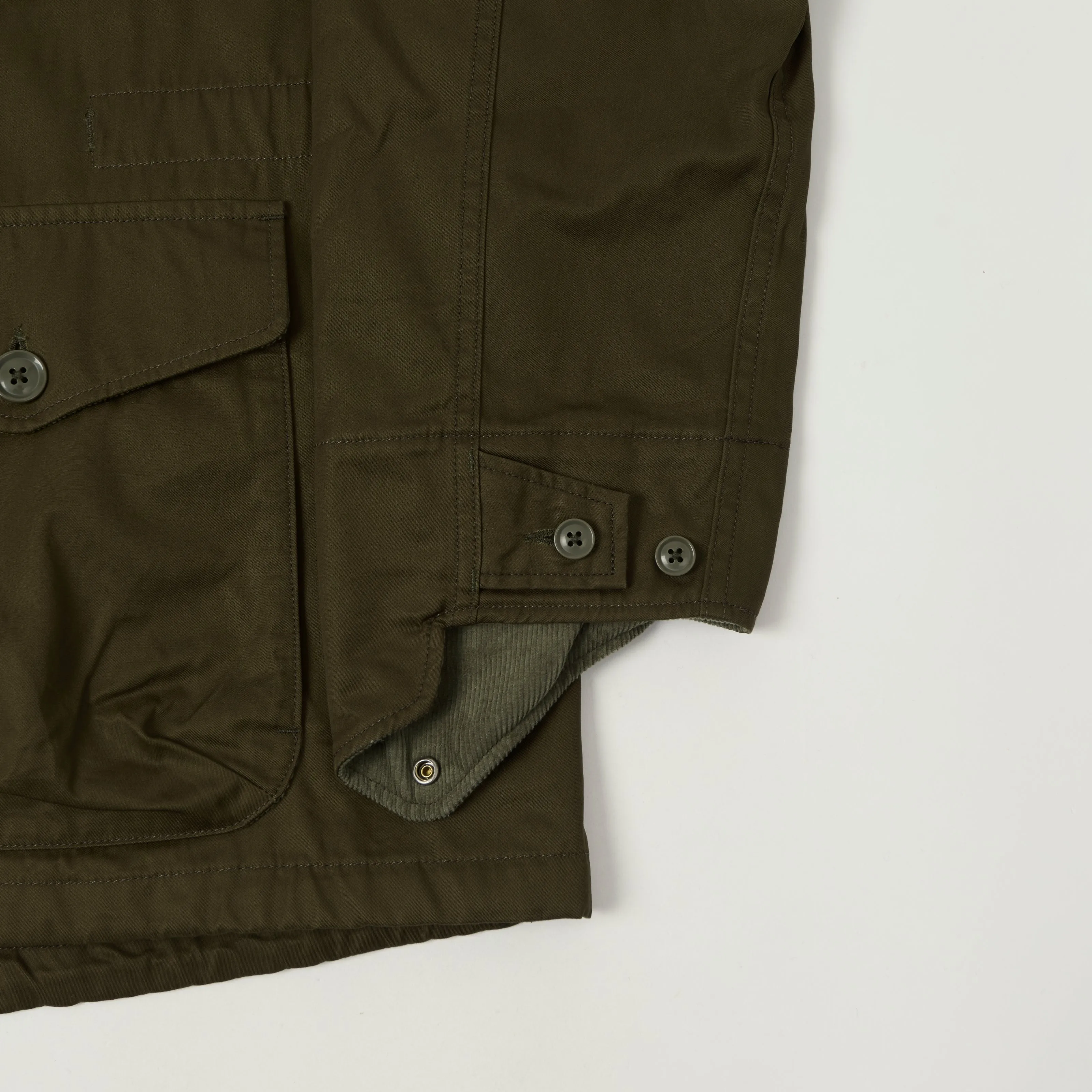 Engineered Garments Cotton Ventile Twill 'SAS' Jacket - Dark Olive sold by Son of a Stag product image thumbnail 4