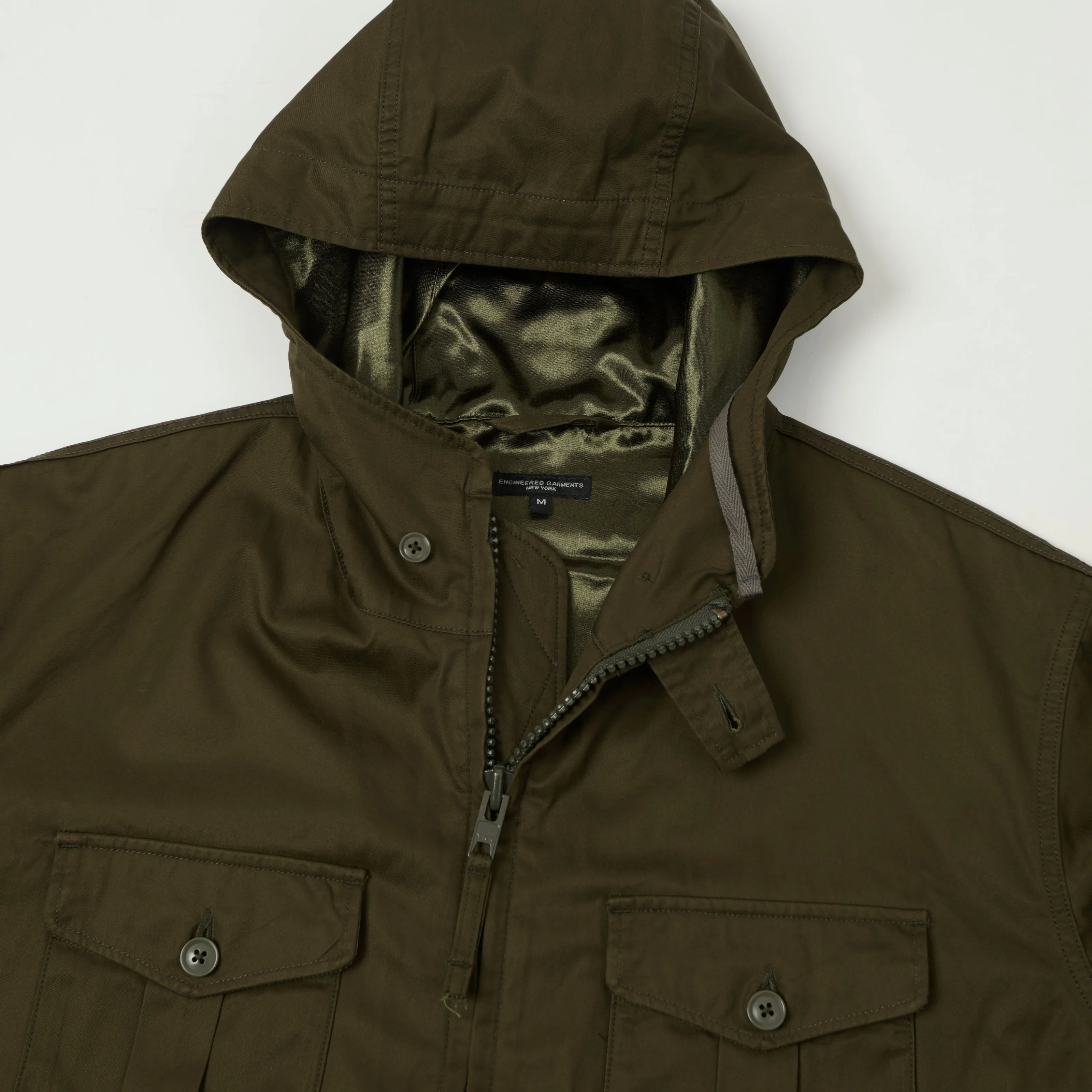 Engineered Garments Cotton Ventile Twill 'SAS' Jacket - Dark Olive sold by Son of a Stag product image thumbnail 2