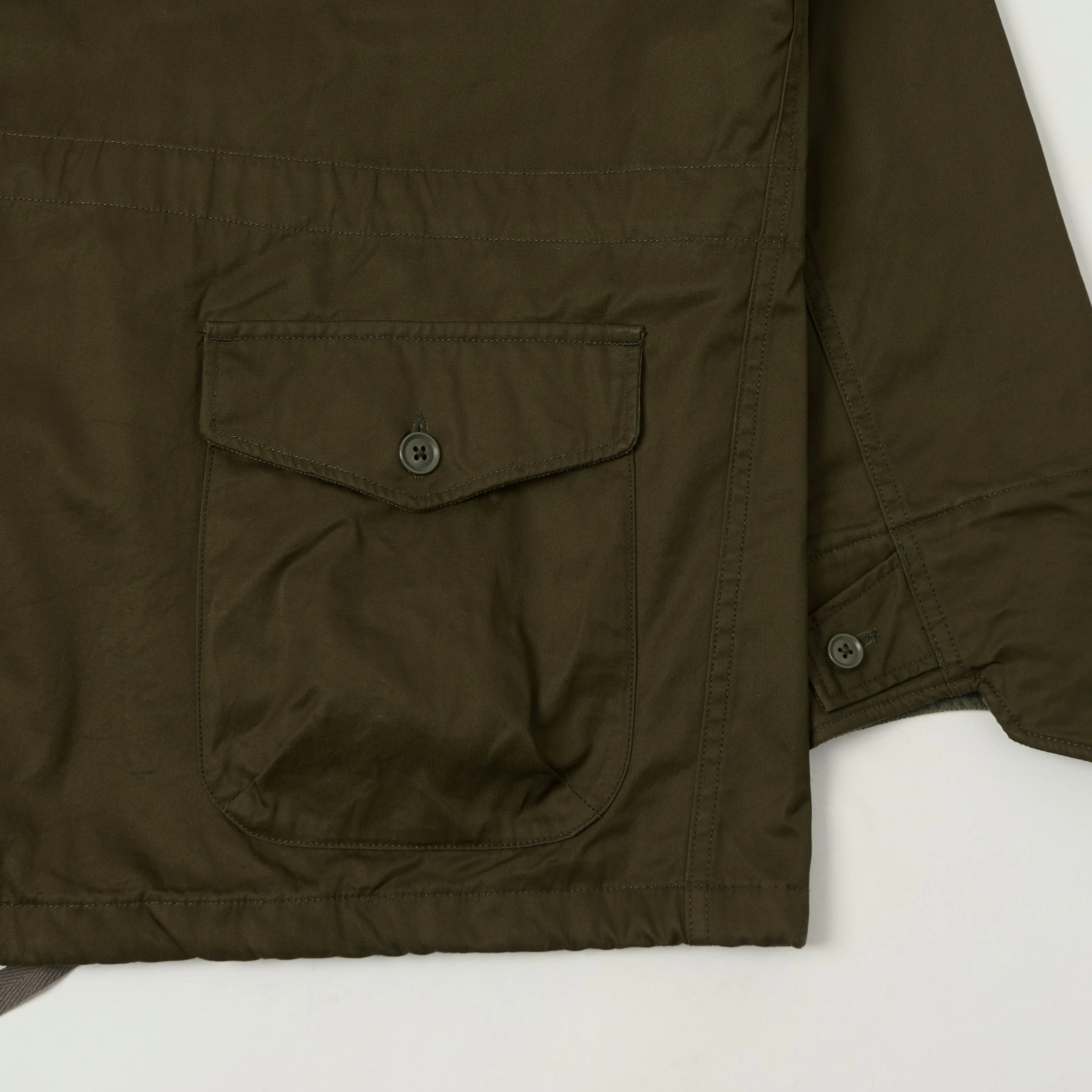 Engineered Garments Cotton Ventile Twill 'SAS' Jacket - Dark Olive sold by Son of a Stag product image thumbnail 3