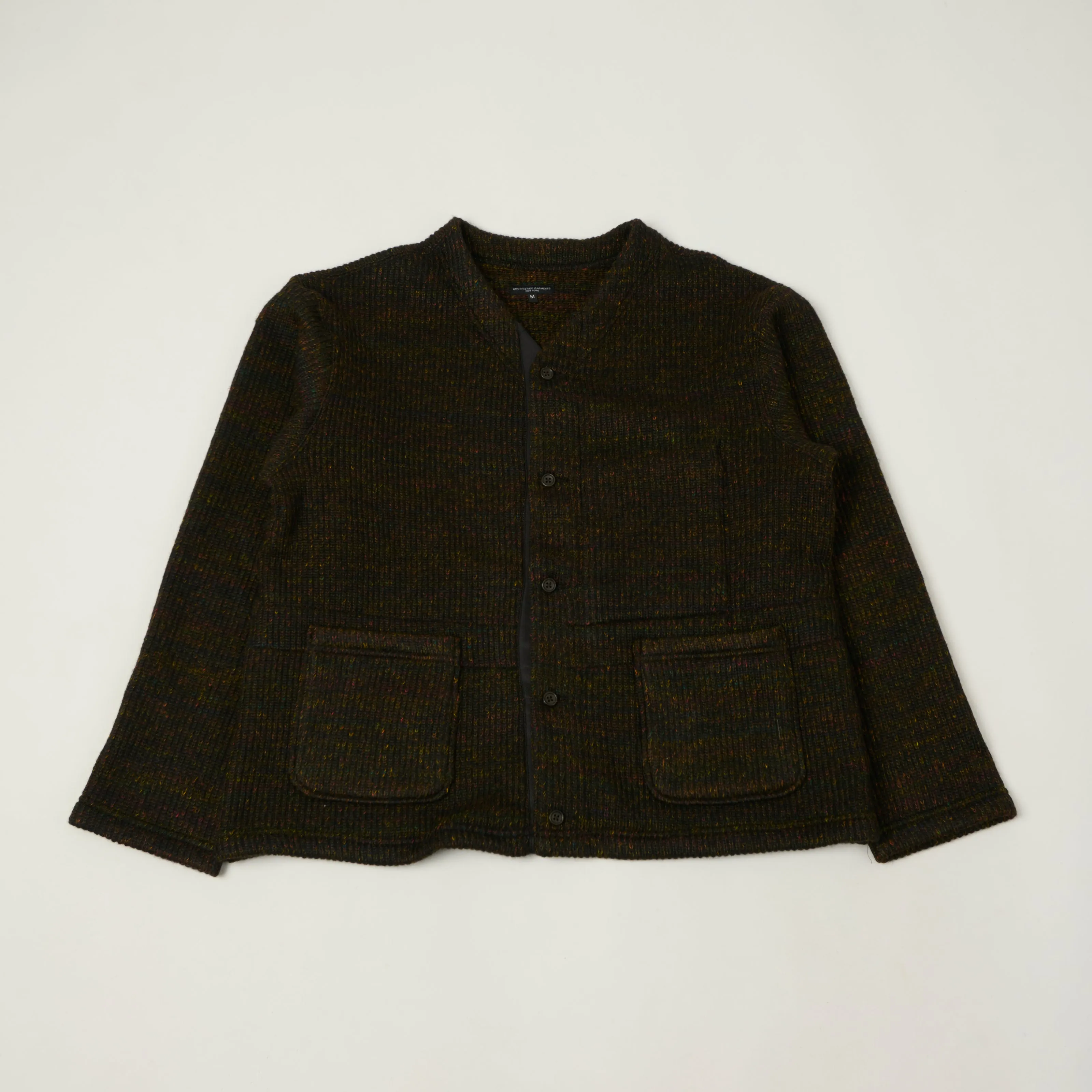Engineered Garments Heavyweight 'Nep Knit' Cardigan - Brown sold by Son of a Stag