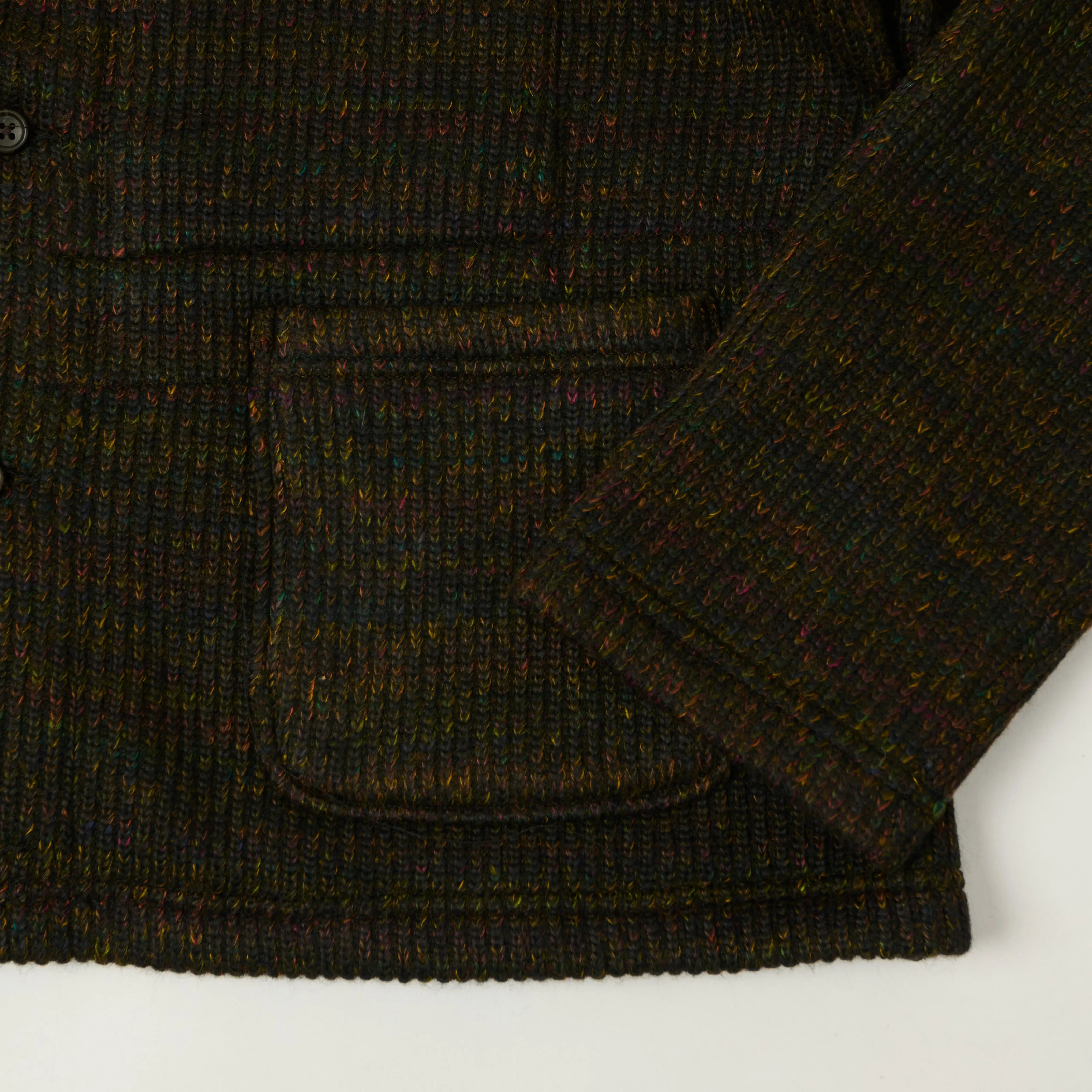 Engineered Garments Heavyweight 'Nep Knit' Cardigan - Brown sold by Son of a Stag product image thumbnail 3