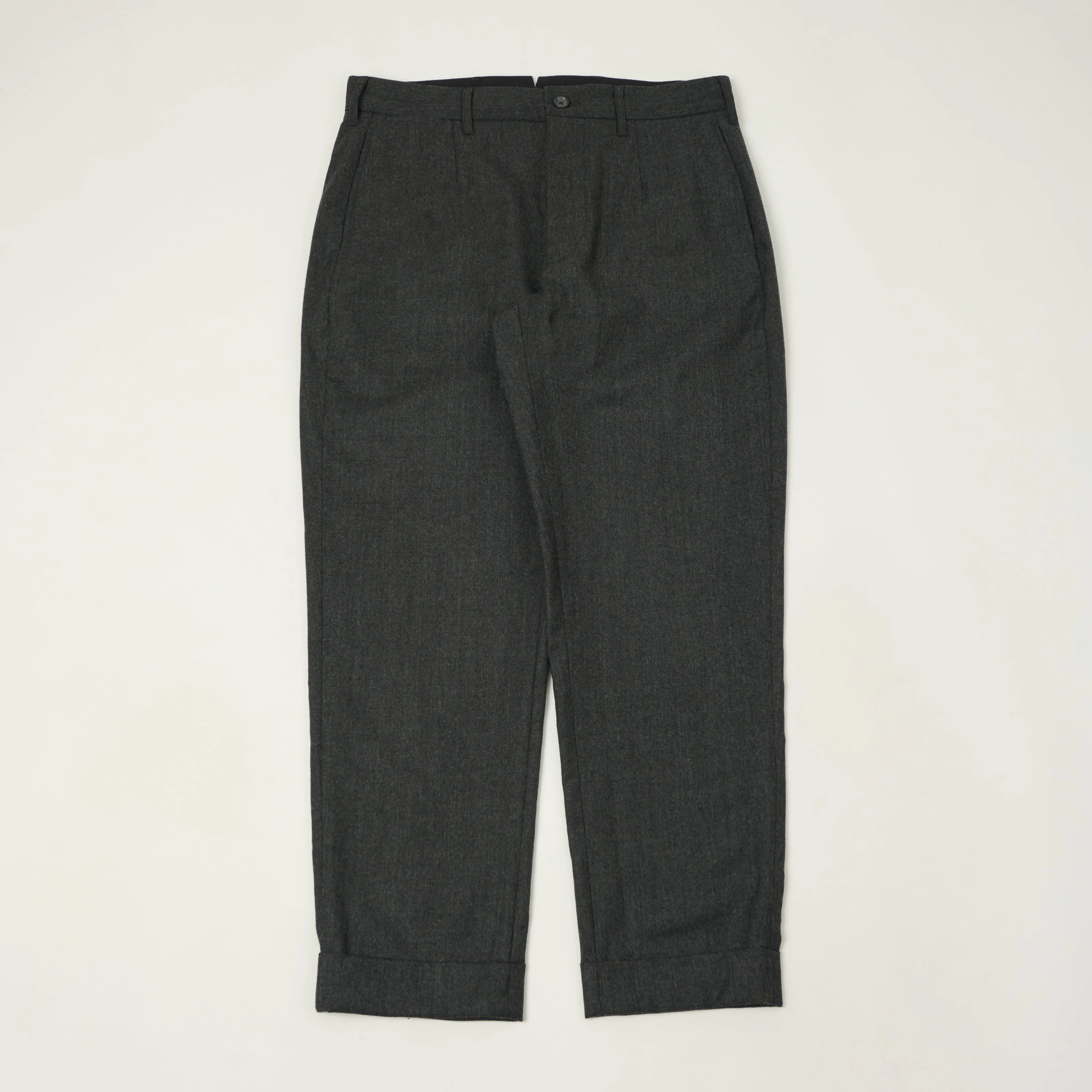 Engineered Garments Worsted Wool Twill 'Andover' Trousers - Charcoal sold by Son of a Stag