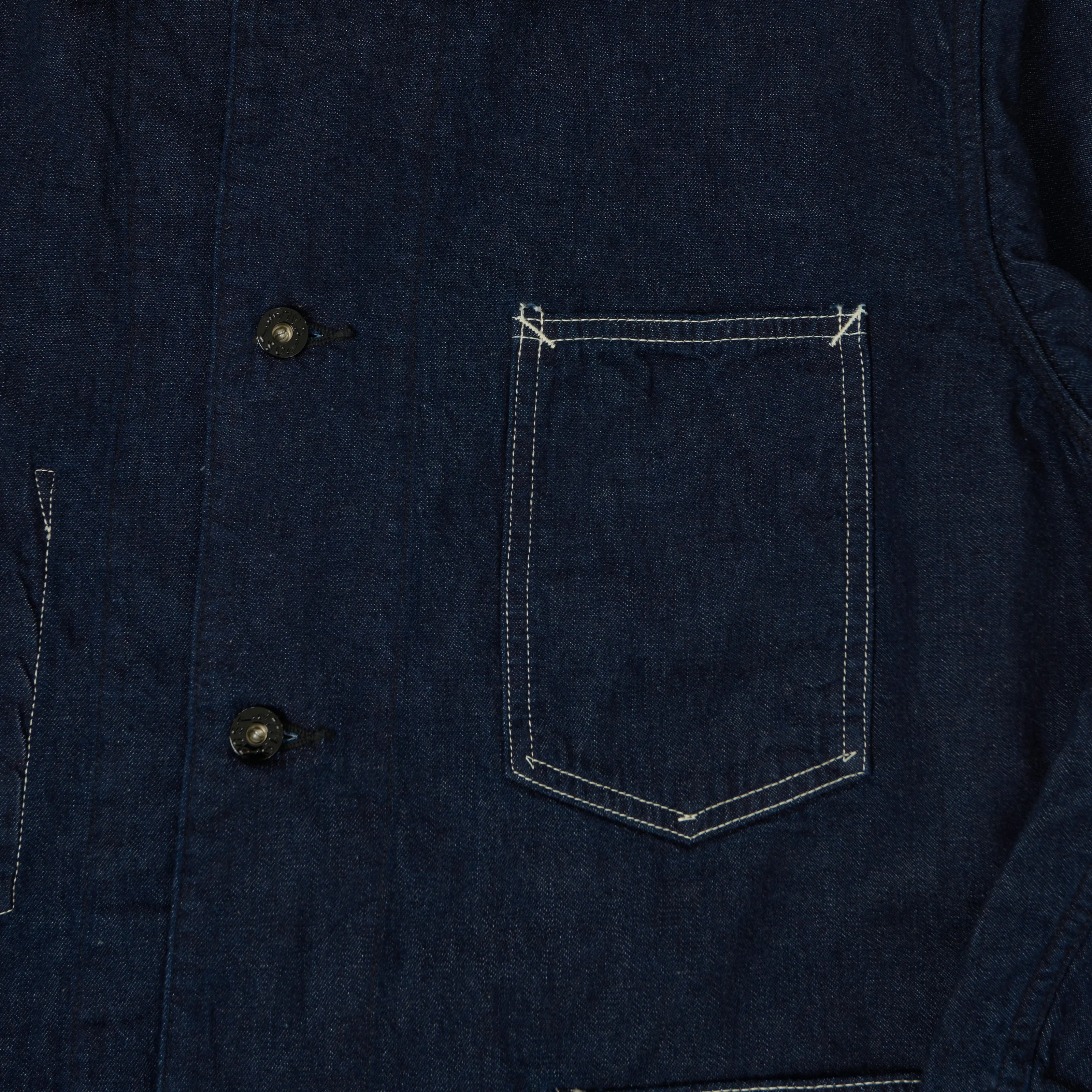 Post Overalls 8oz Denim Coverall Chore Jacket - One Wash sold by Son of a Stag product image thumbnail 4