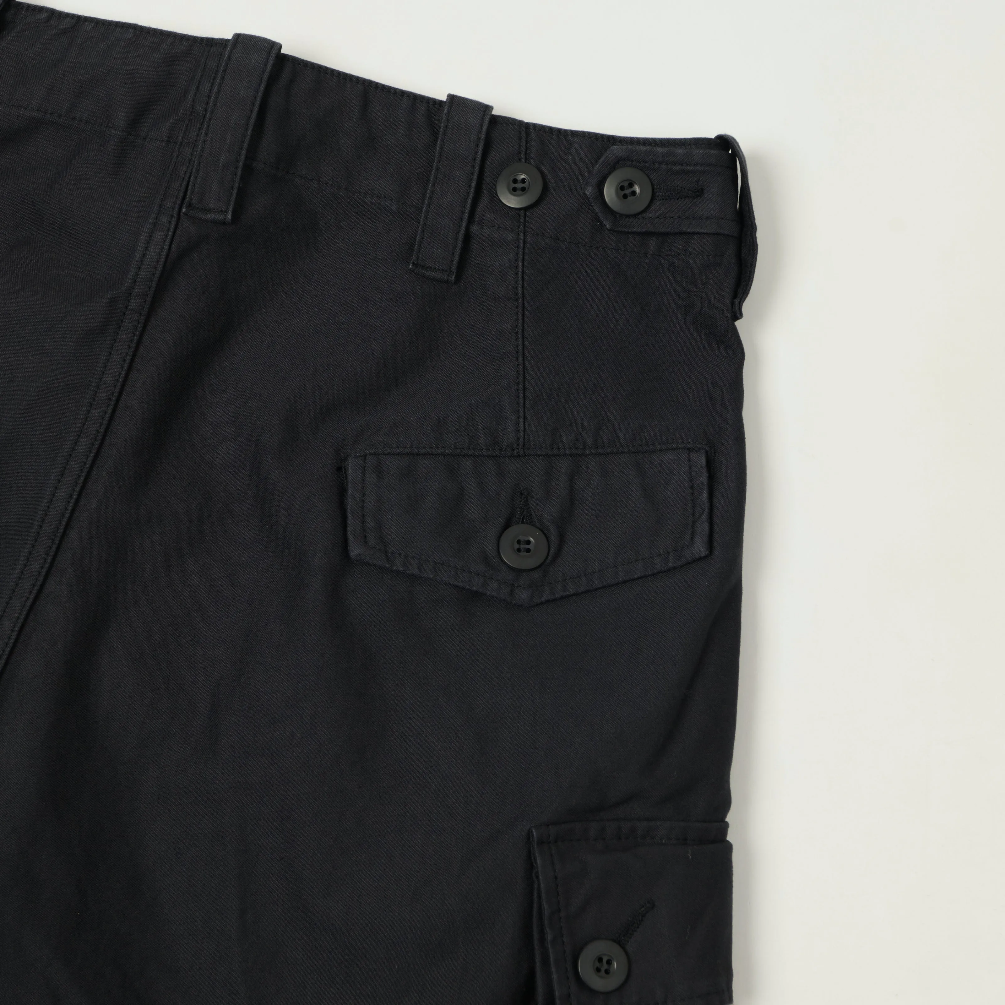 orSlow Sateen Cargo Pants - Navy sold by Son of a Stag product image thumbnail 2