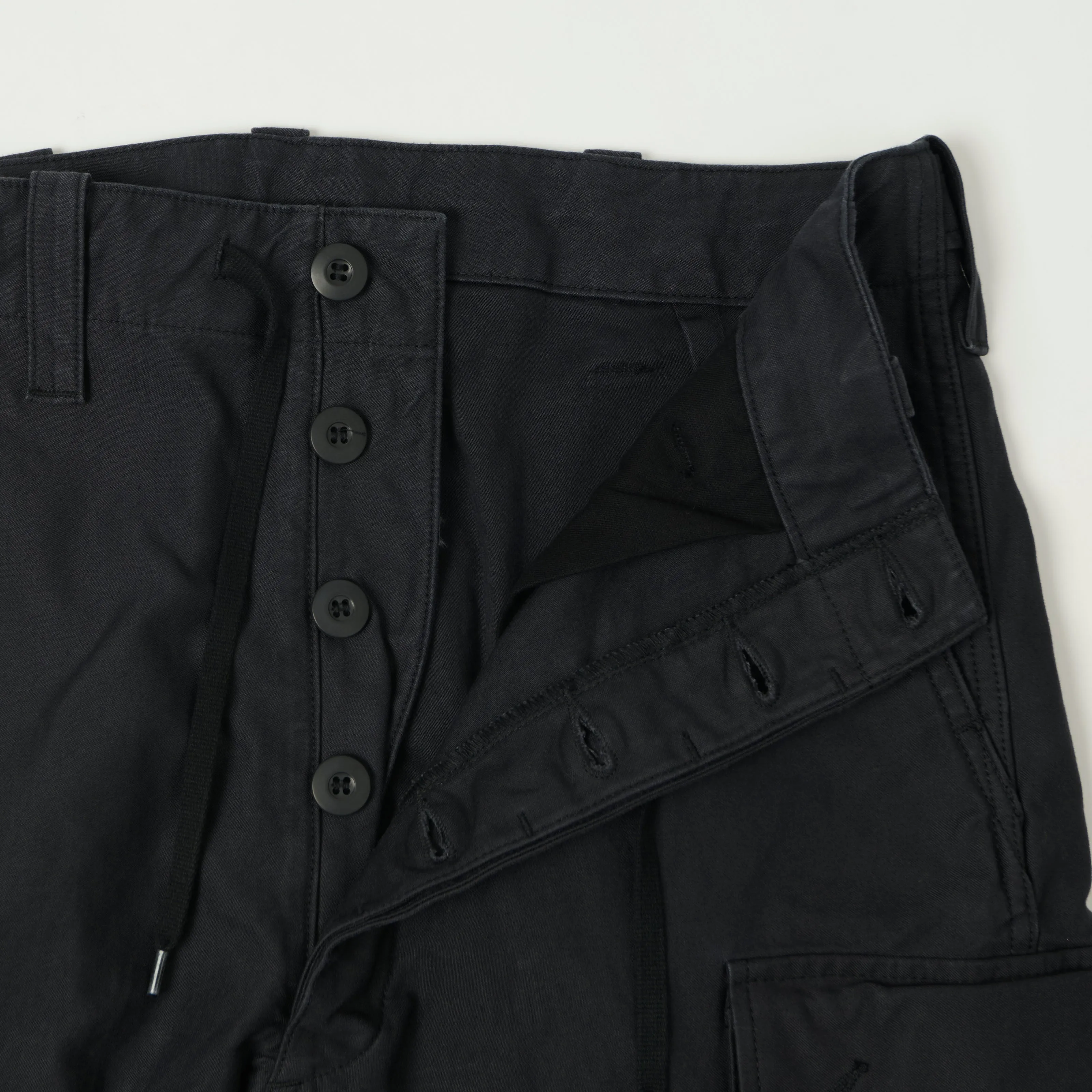 orSlow Sateen Cargo Pants - Navy sold by Son of a Stag product image thumbnail 5