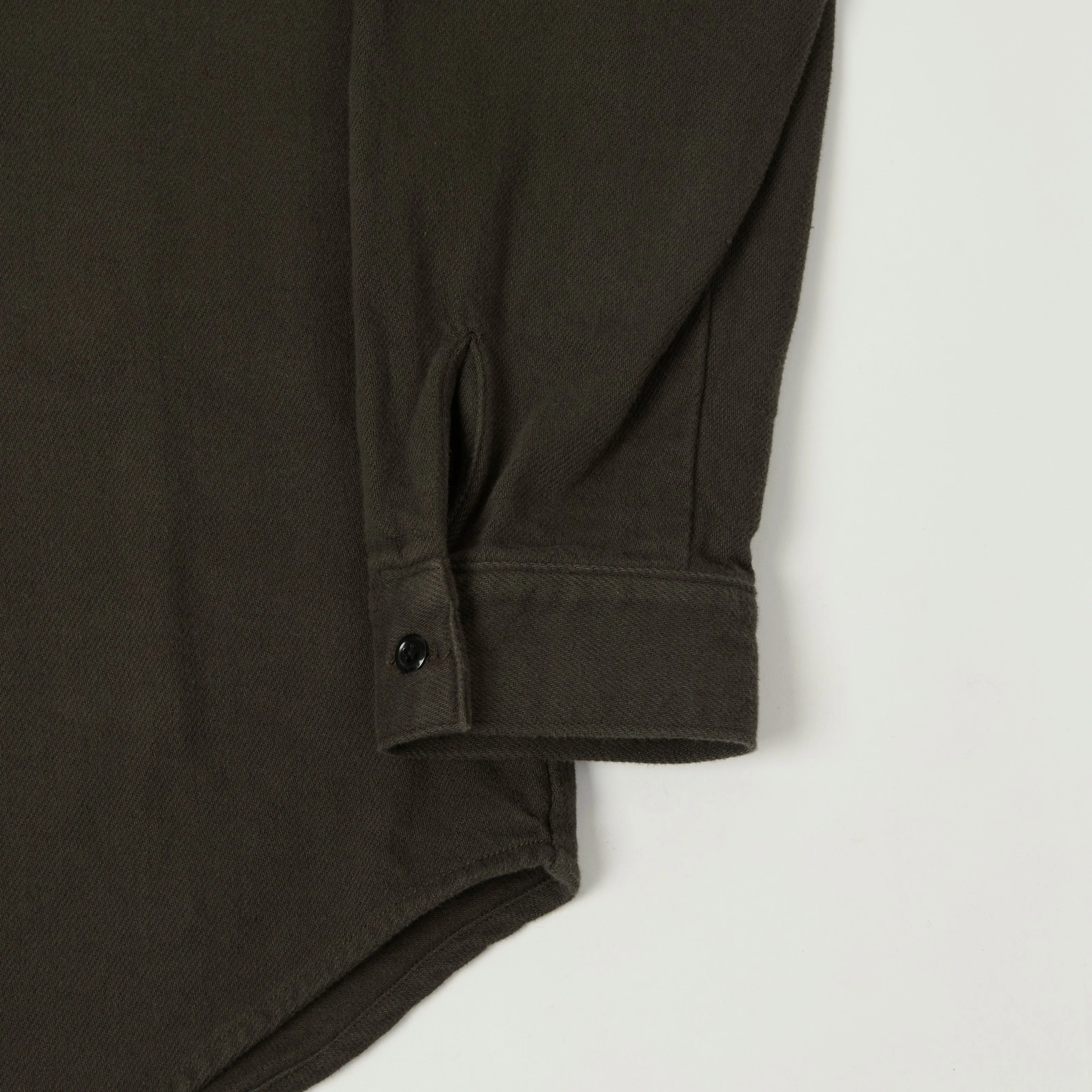 orSlow Flannel Work Shirt - Coffee Brown sold by Son of a Stag product image thumbnail 3