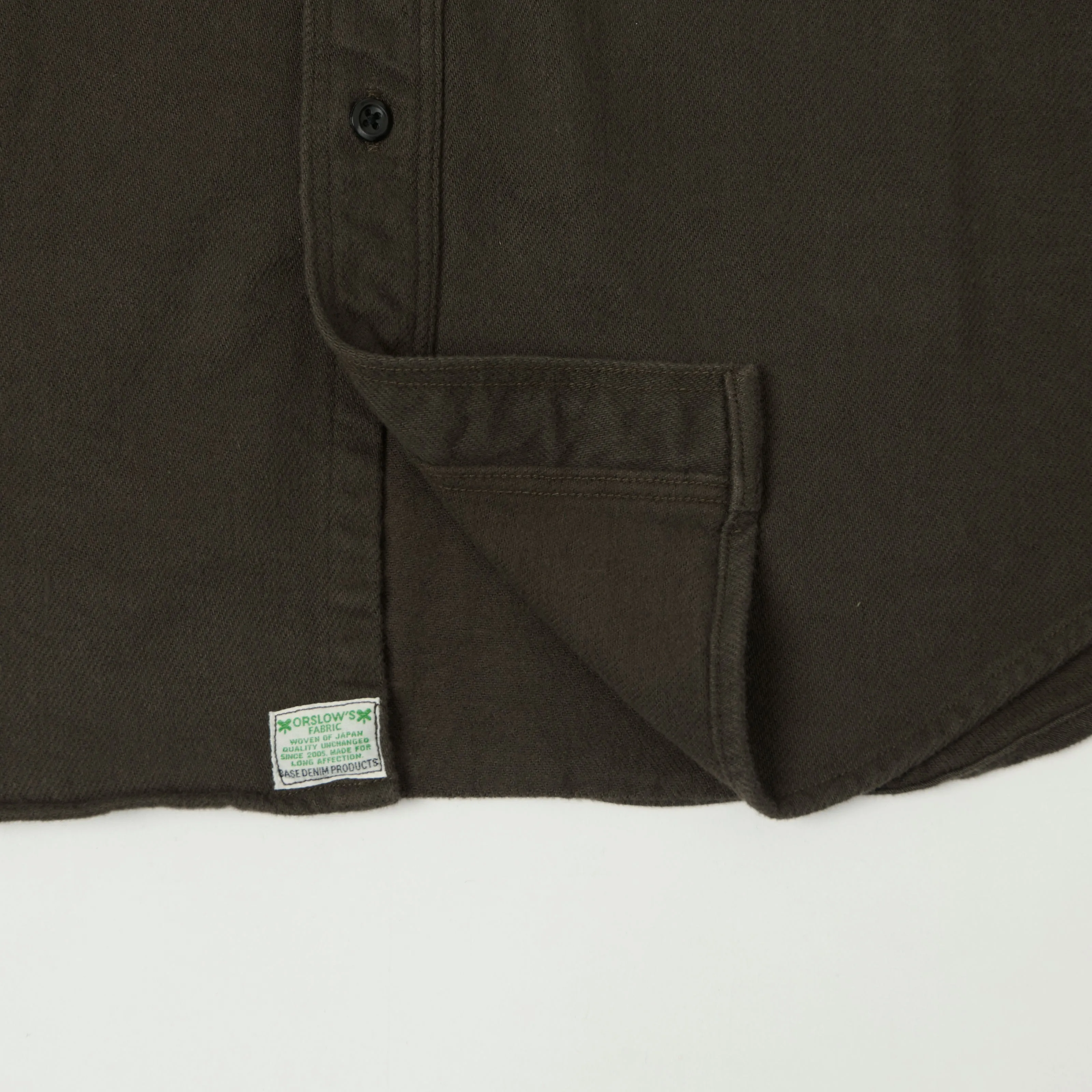 orSlow Flannel Work Shirt - Coffee Brown sold by Son of a Stag product image thumbnail 4