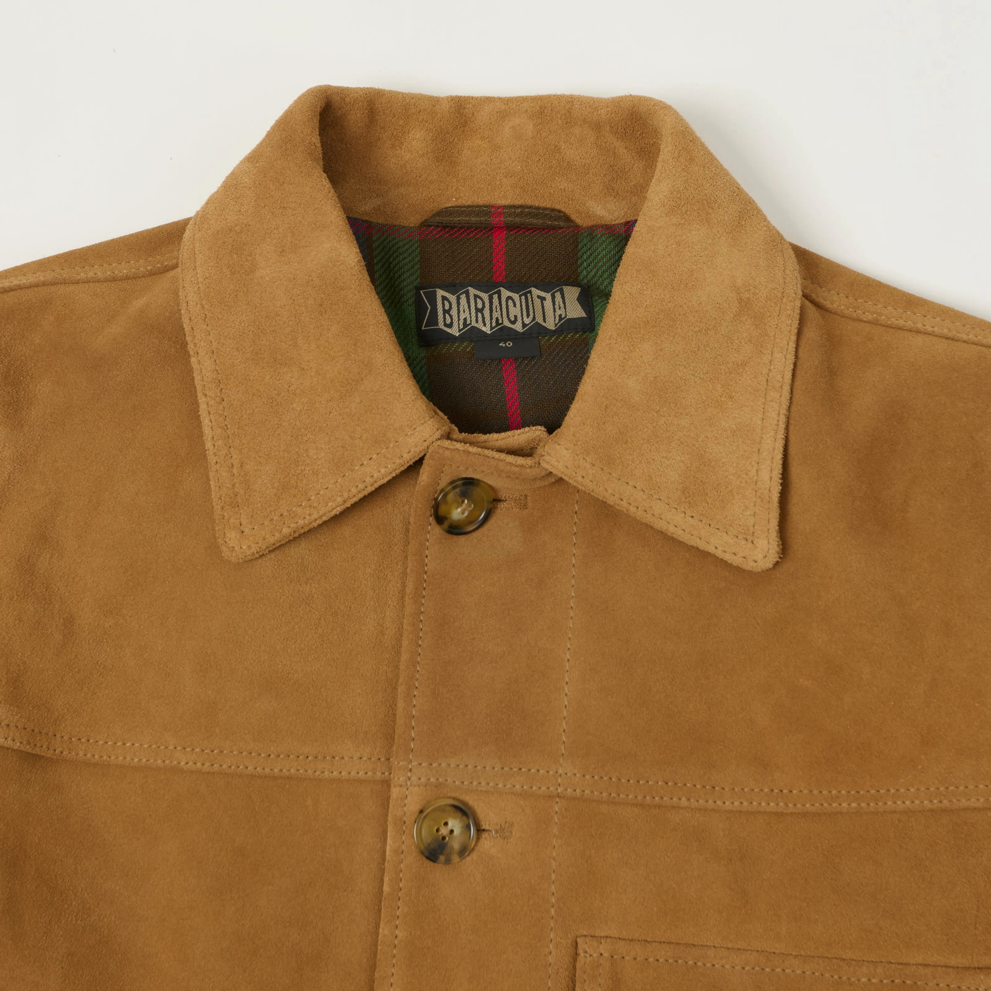 Baracuta 'Roughout Rider' Suede Type I Jacket - Tobacco sold by Son of a Stag product image thumbnail 2