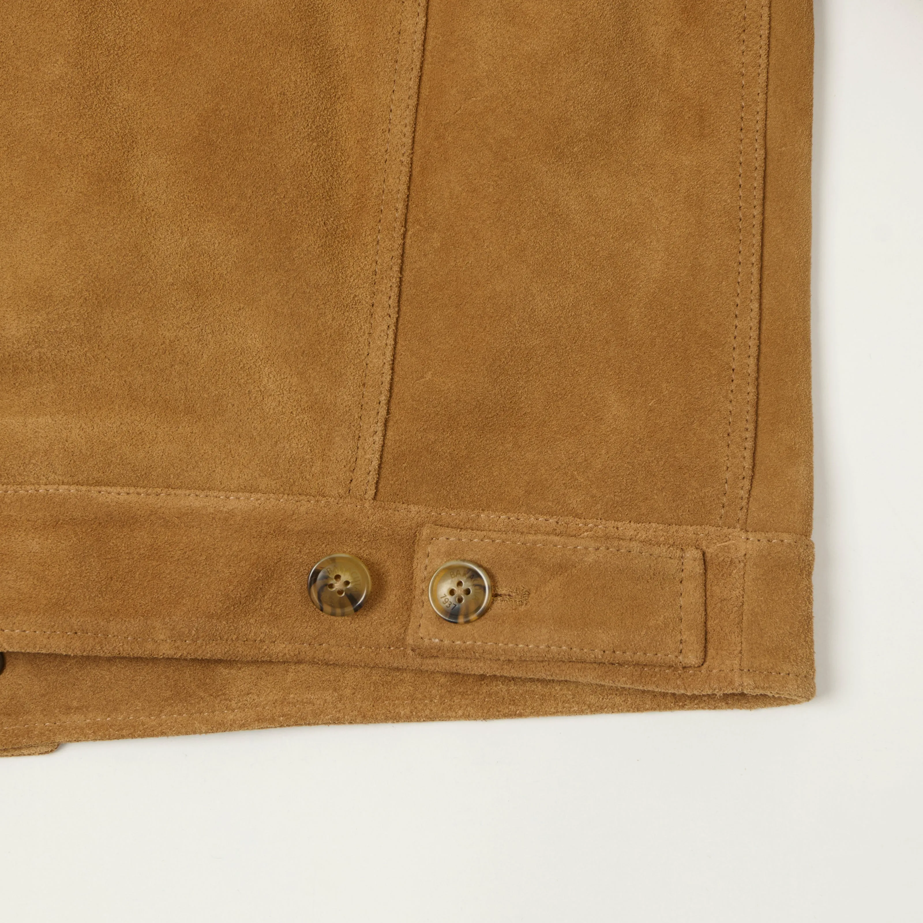 Baracuta 'Roughout Rider' Suede Type I Jacket - Tobacco sold by Son of a Stag product image thumbnail 4