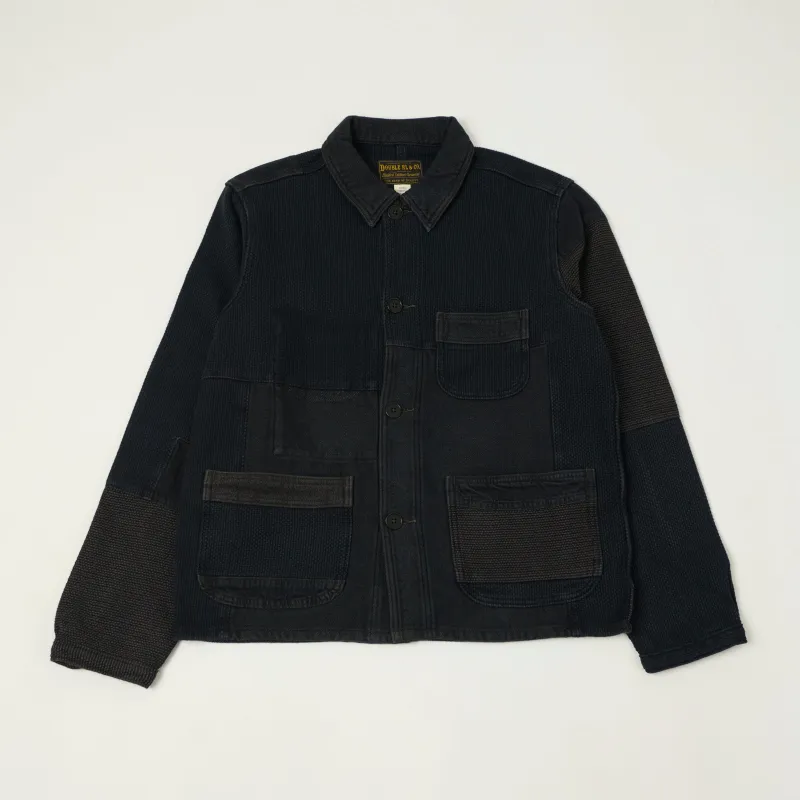 RRL 'Mont' Patchwork Chore Jacket - Indigo sold by Son of a Stag