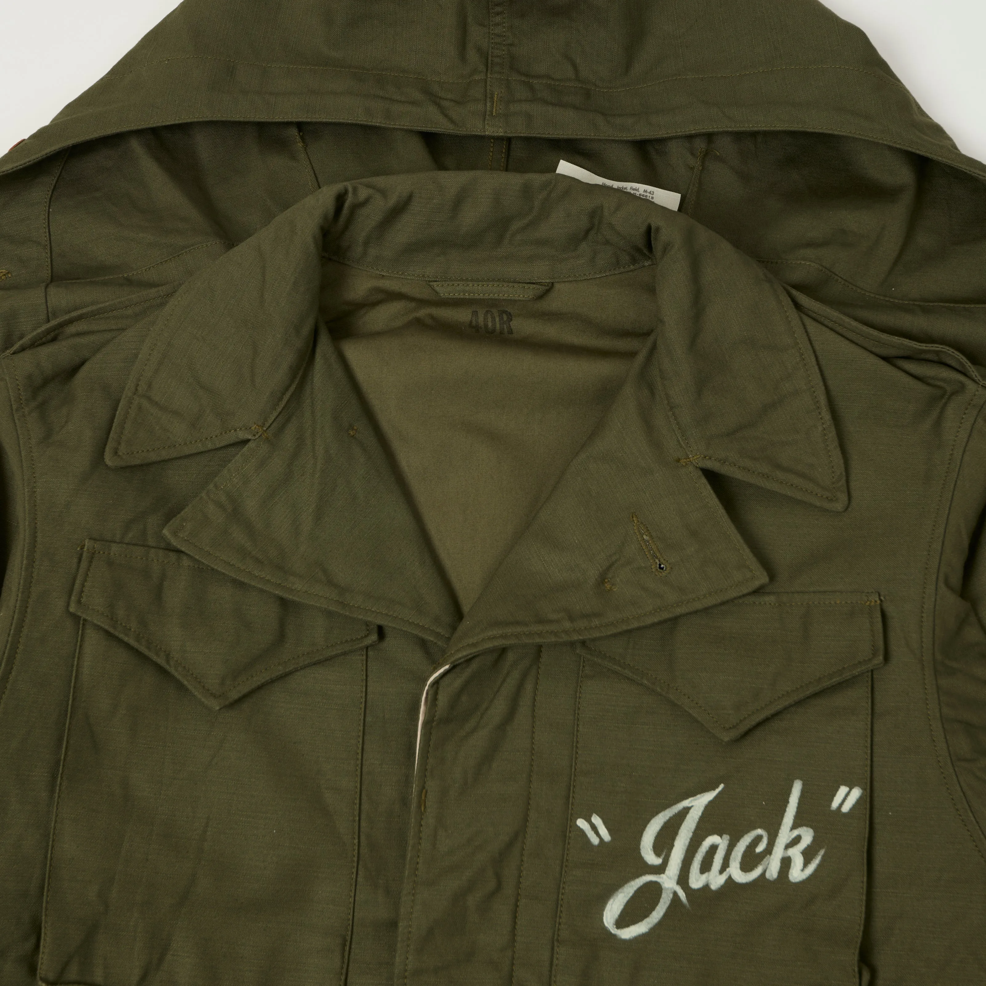 Buzz Rickson's U.S. Army M-1943 'Dragon & Lady' Field Jacket - Olive Drab sold by Son of a Stag product image thumbnail 3