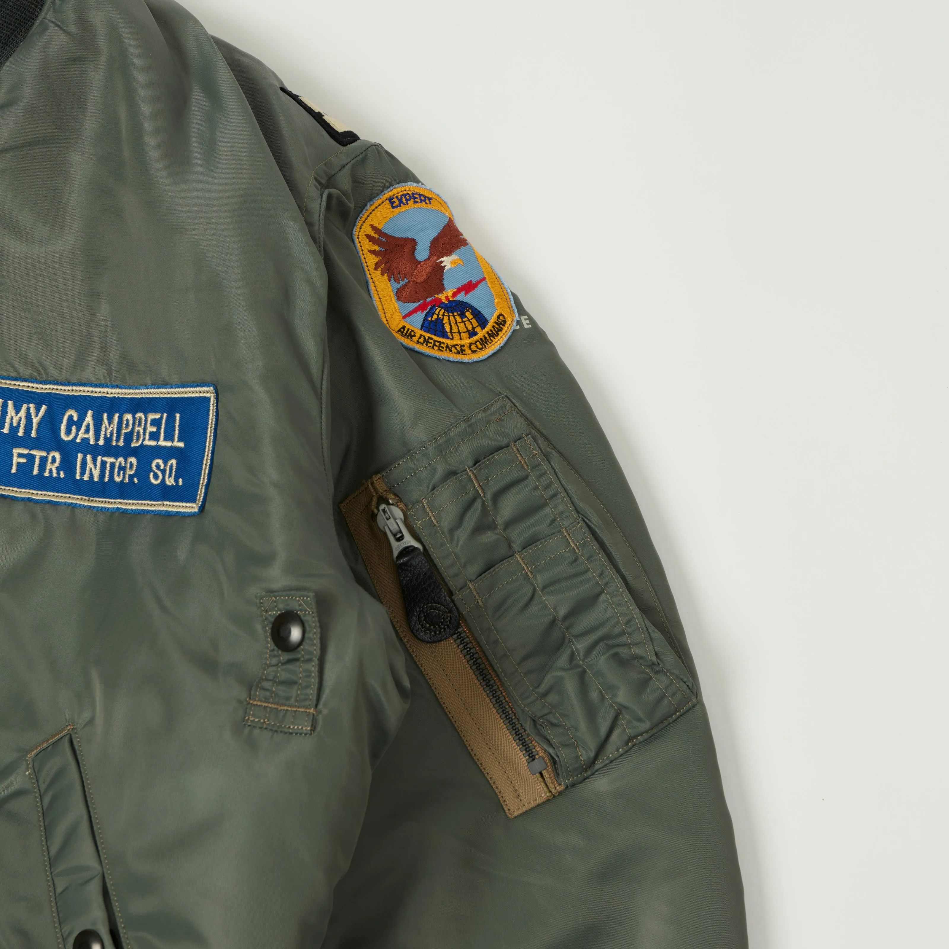 Buzz Rickson's Albert Turner MA-1 '71st Fighter Interceptor Squadron' Flight Jacket - Olive sold by Son of a Stag product image thumbnail 5