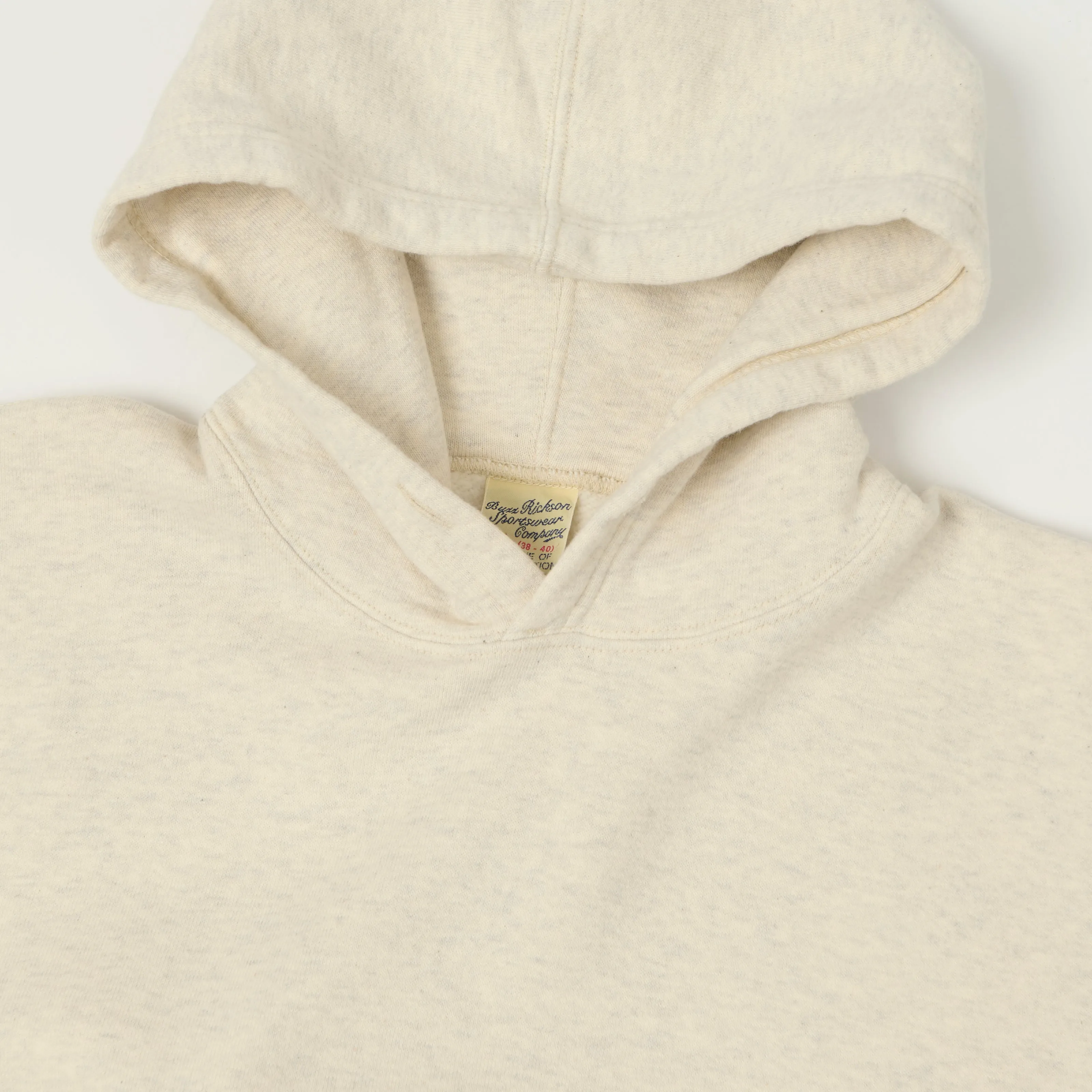 Buzz Rickson's Pullover Sweat Parka - Oatmeal sold by Son of a Stag product image thumbnail 2
