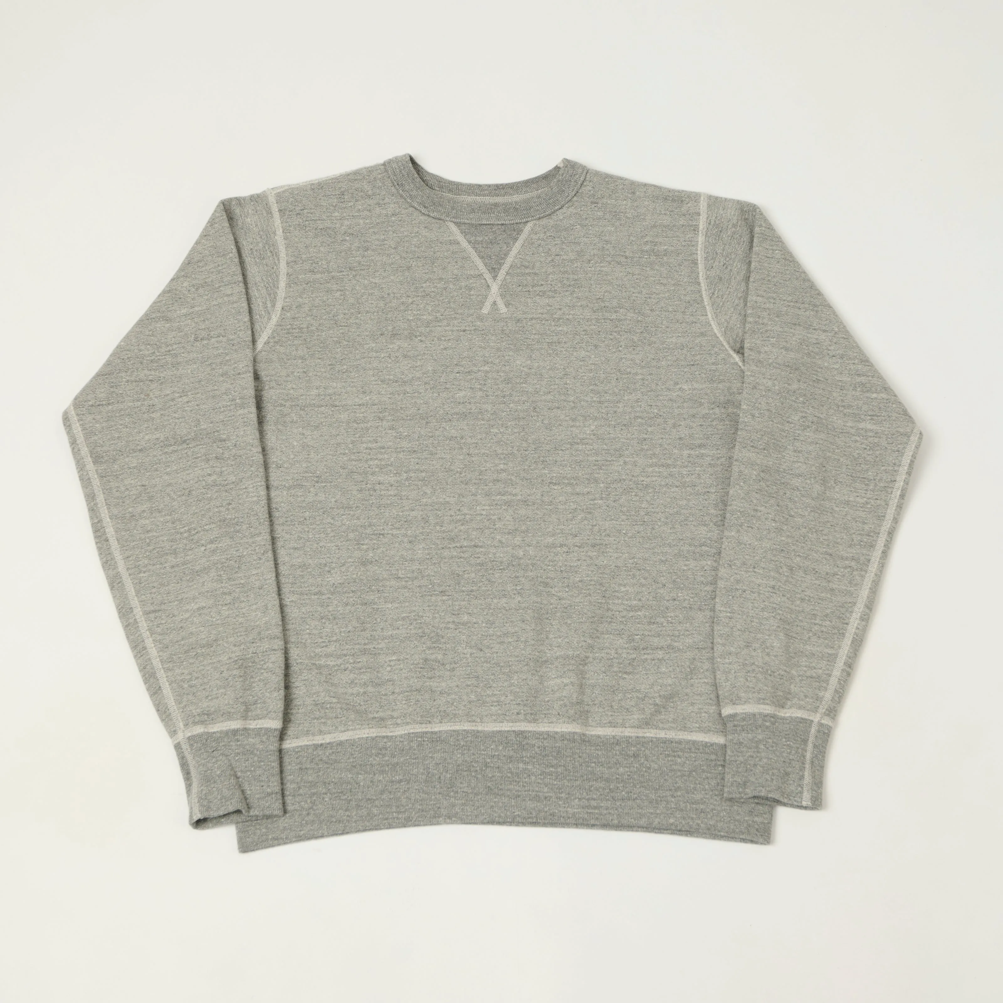 Buzz Rickson's Classic Sweatshirt - Heather Grey sold by Son of a Stag