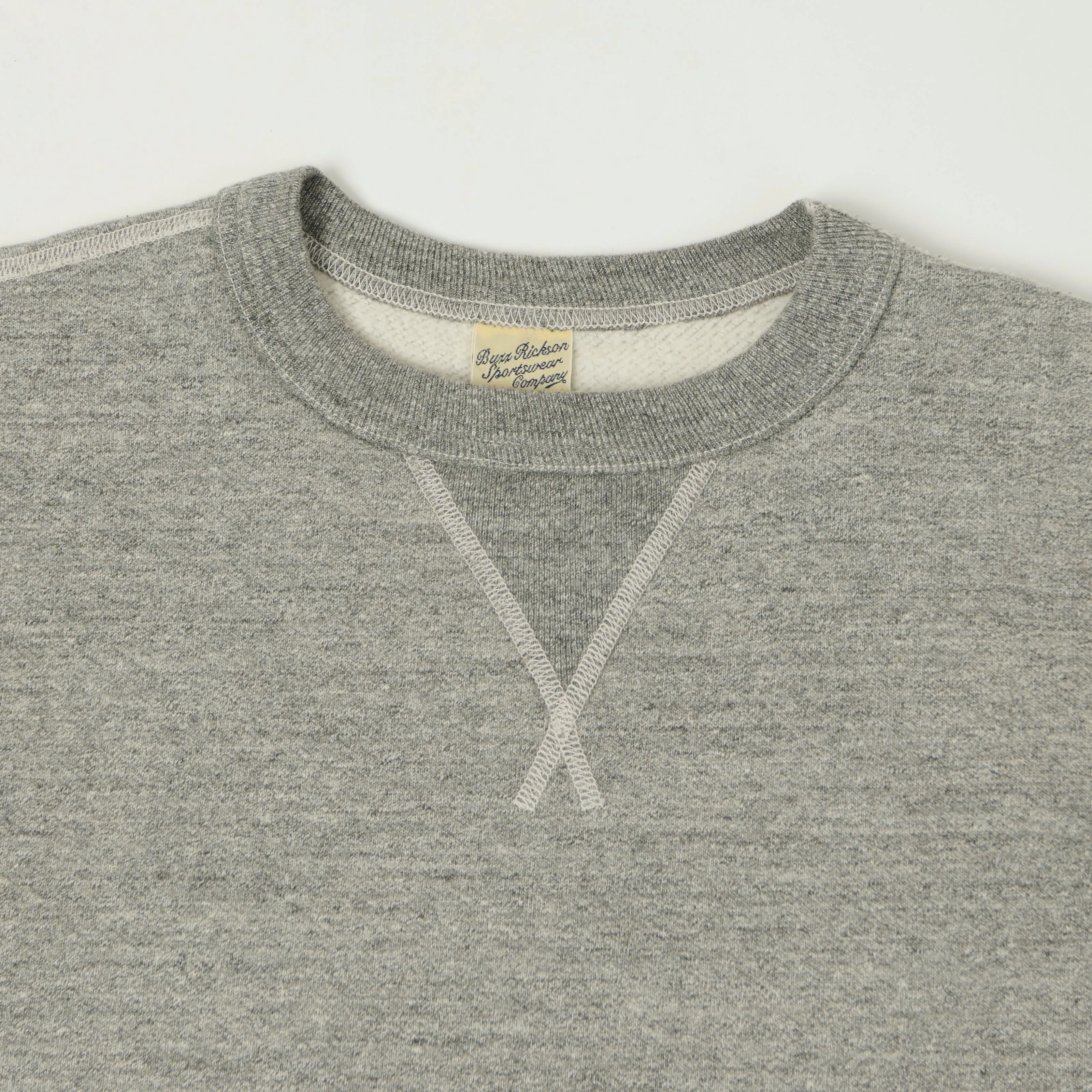 Buzz Rickson's Classic Sweatshirt - Heather Grey sold by Son of a Stag product image thumbnail 2