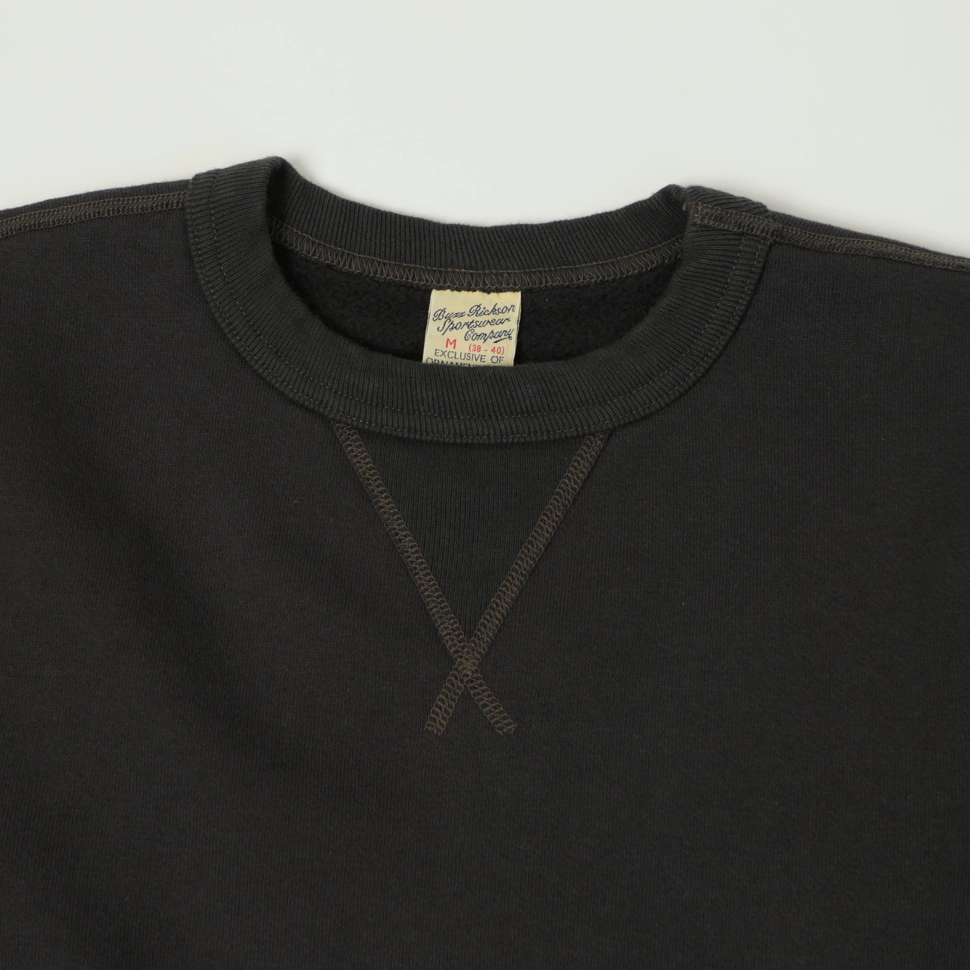 Buzz Rickson's Classic Sweatshirt - Black sold by Son of a Stag product image thumbnail 2