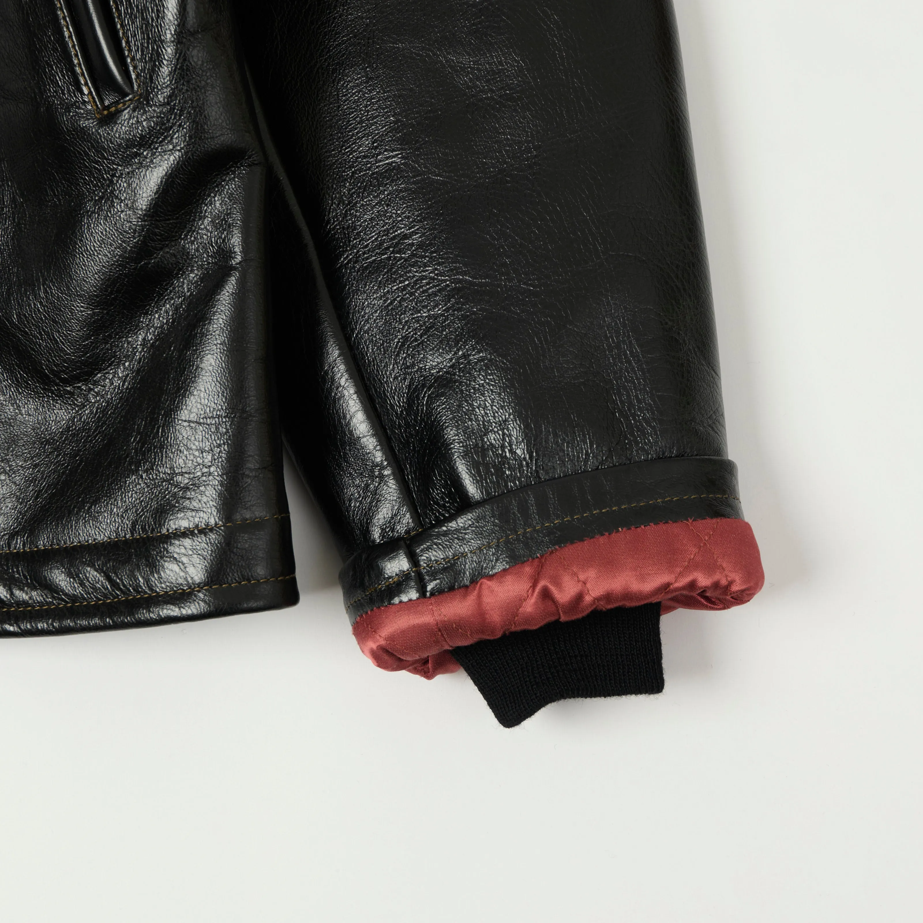 TOYS McCOY U.S. Navy N-1 Horsehide Leather Deck Jacket - Black sold by Son of a Stag product image thumbnail 3