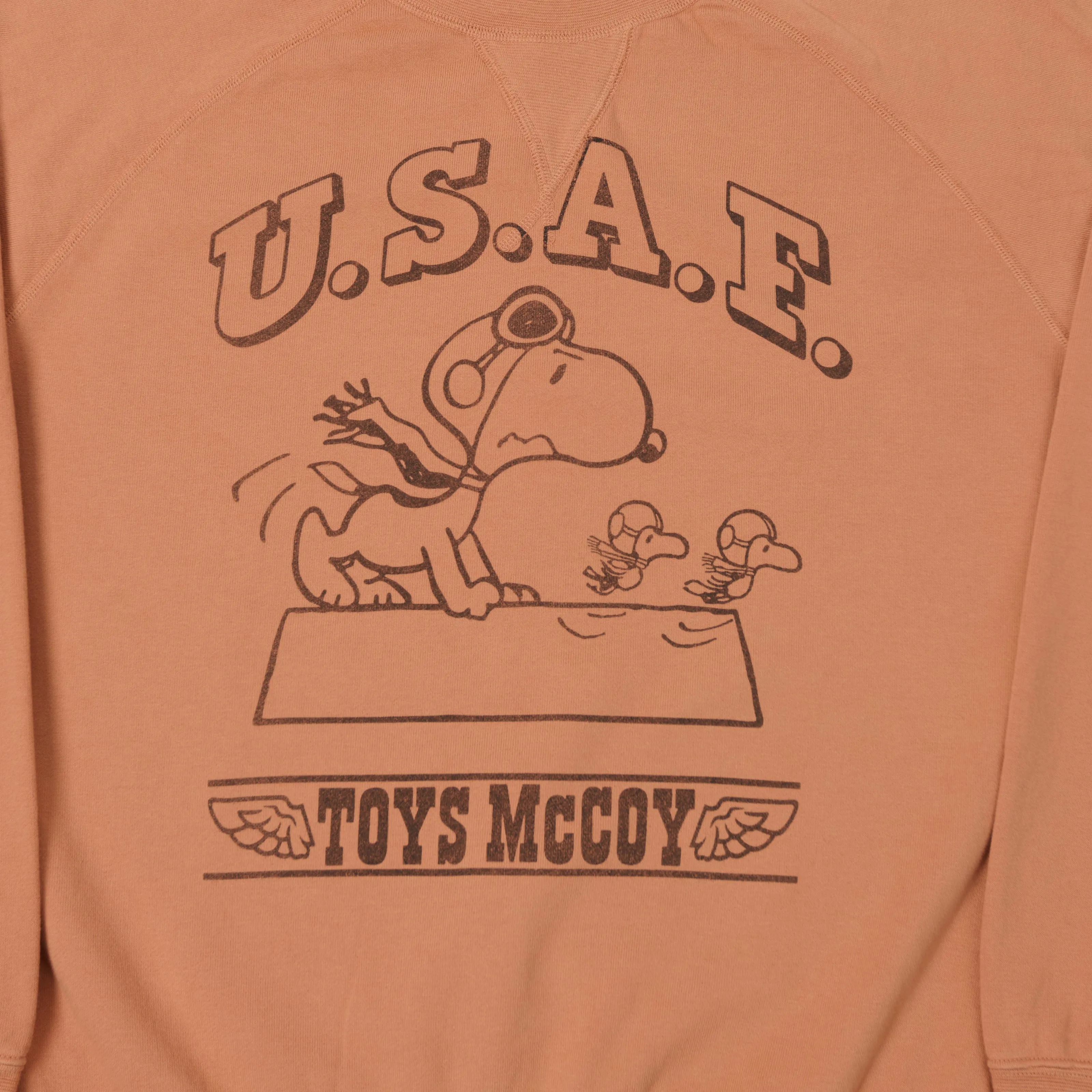 TOYS McCOY Snoopy 'Flying Ace USAF' Sweatshirt - Carrot sold by Son of a Stag product image thumbnail 5
