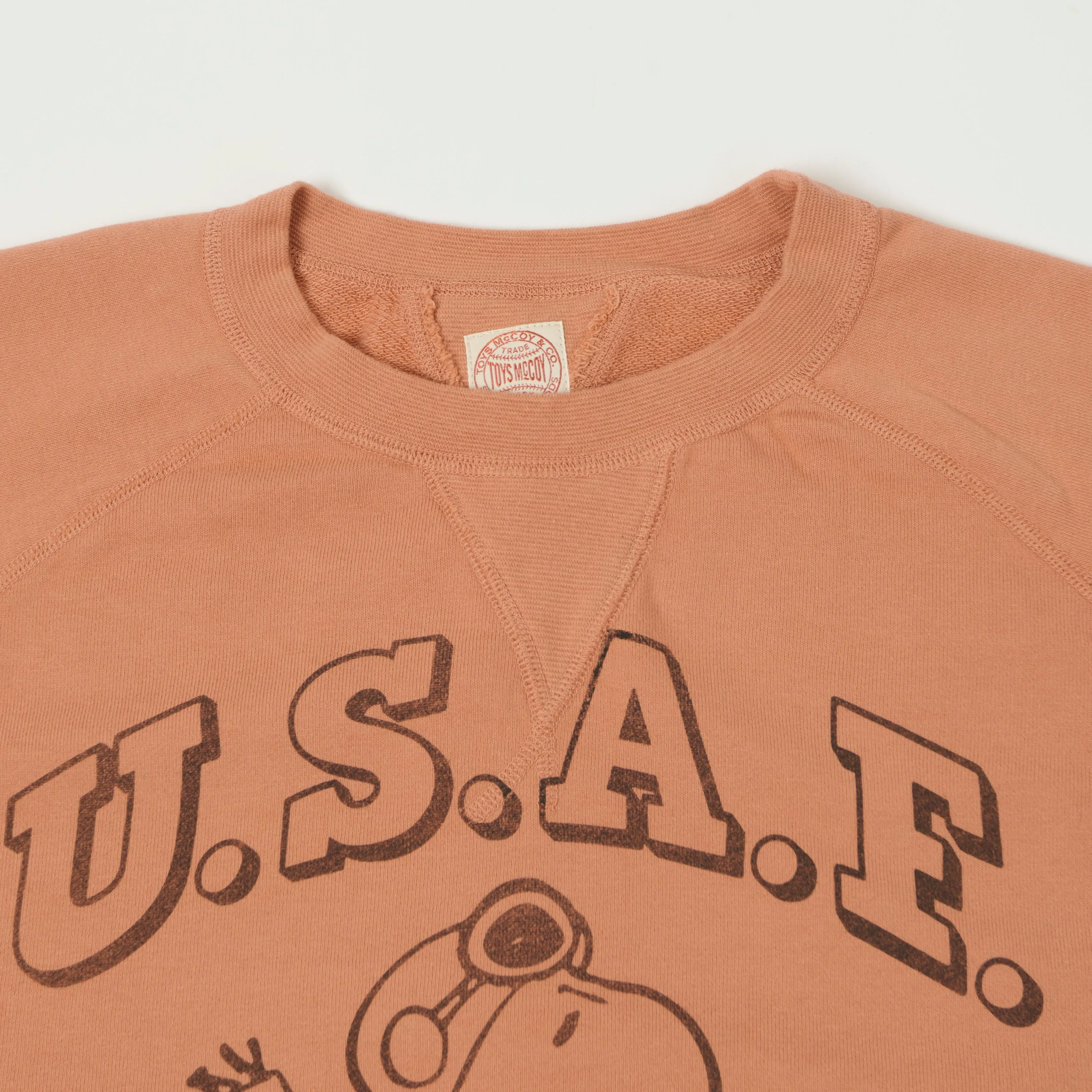 TOYS McCOY Snoopy 'Flying Ace USAF' Sweatshirt - Carrot sold by Son of a Stag product image thumbnail 3