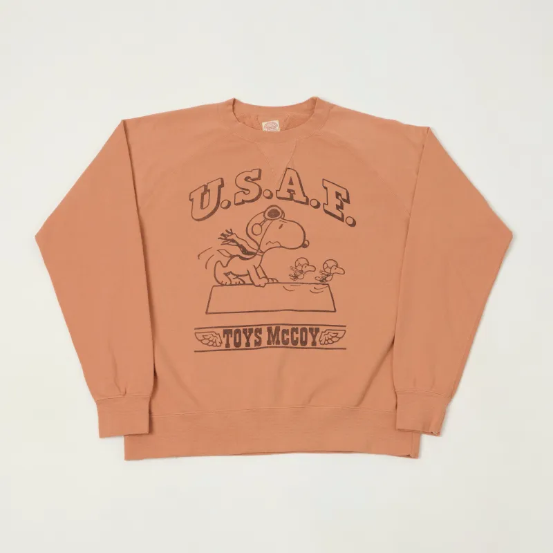TOYS McCOY Snoopy 'Flying Ace USAF' Sweatshirt - Carrot sold by Son of a Stag