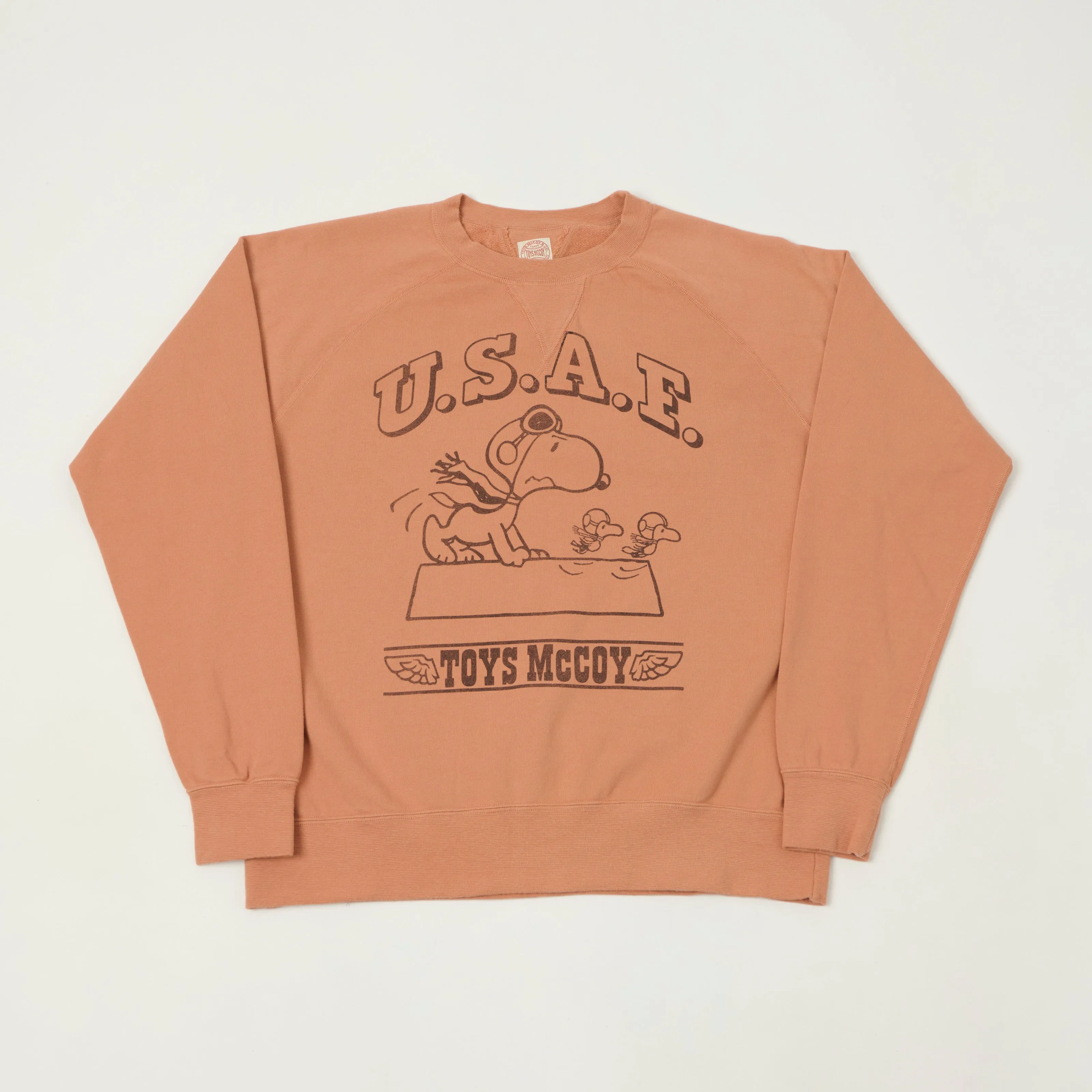 TOYS McCOY Snoopy 'Flying Ace USAF' Sweatshirt - Carrot sold by Son of a Stag