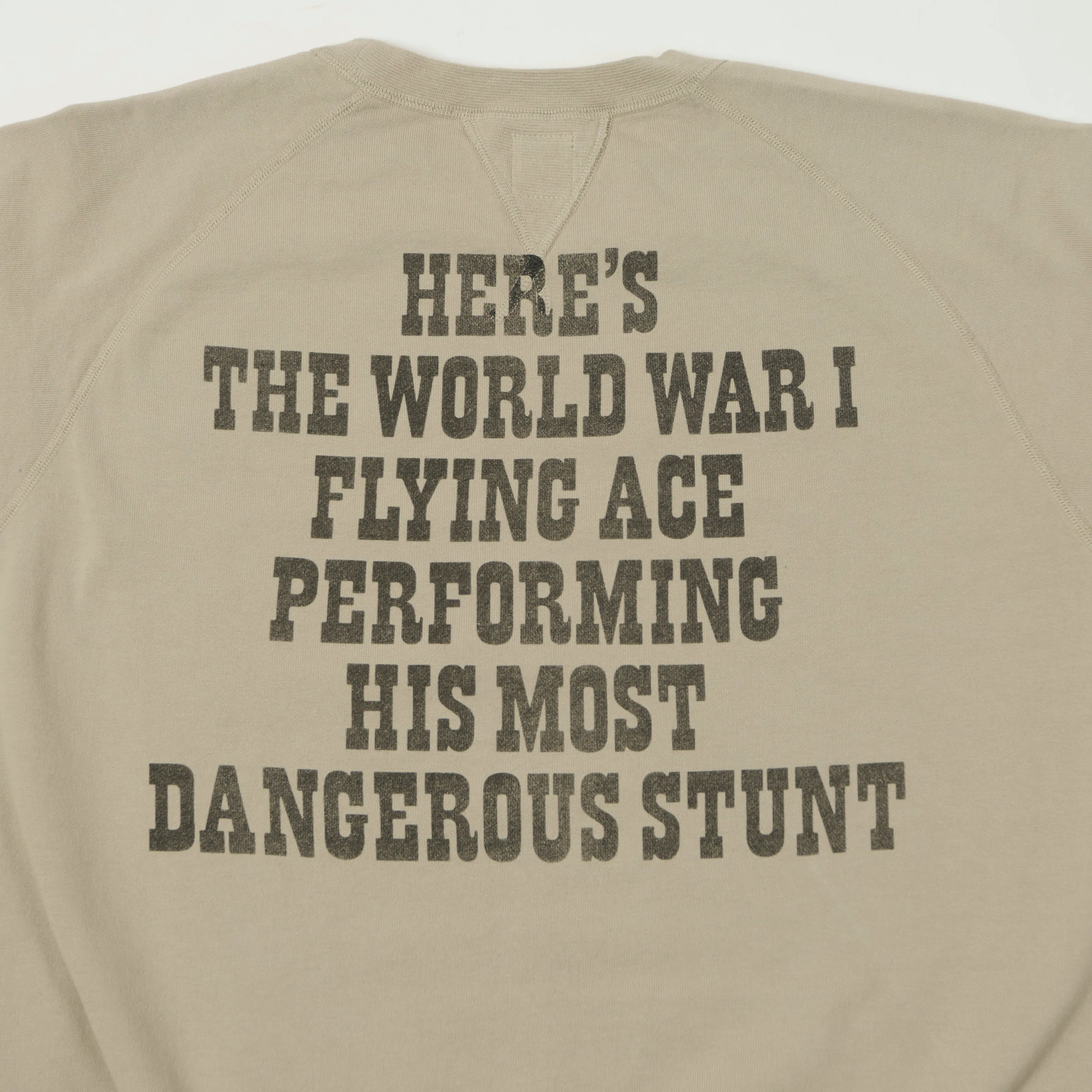 TOYS McCOY Snoopy 'Flying Ace USAF' Sweatshirt - Sand sold by Son of a Stag product image thumbnail 2