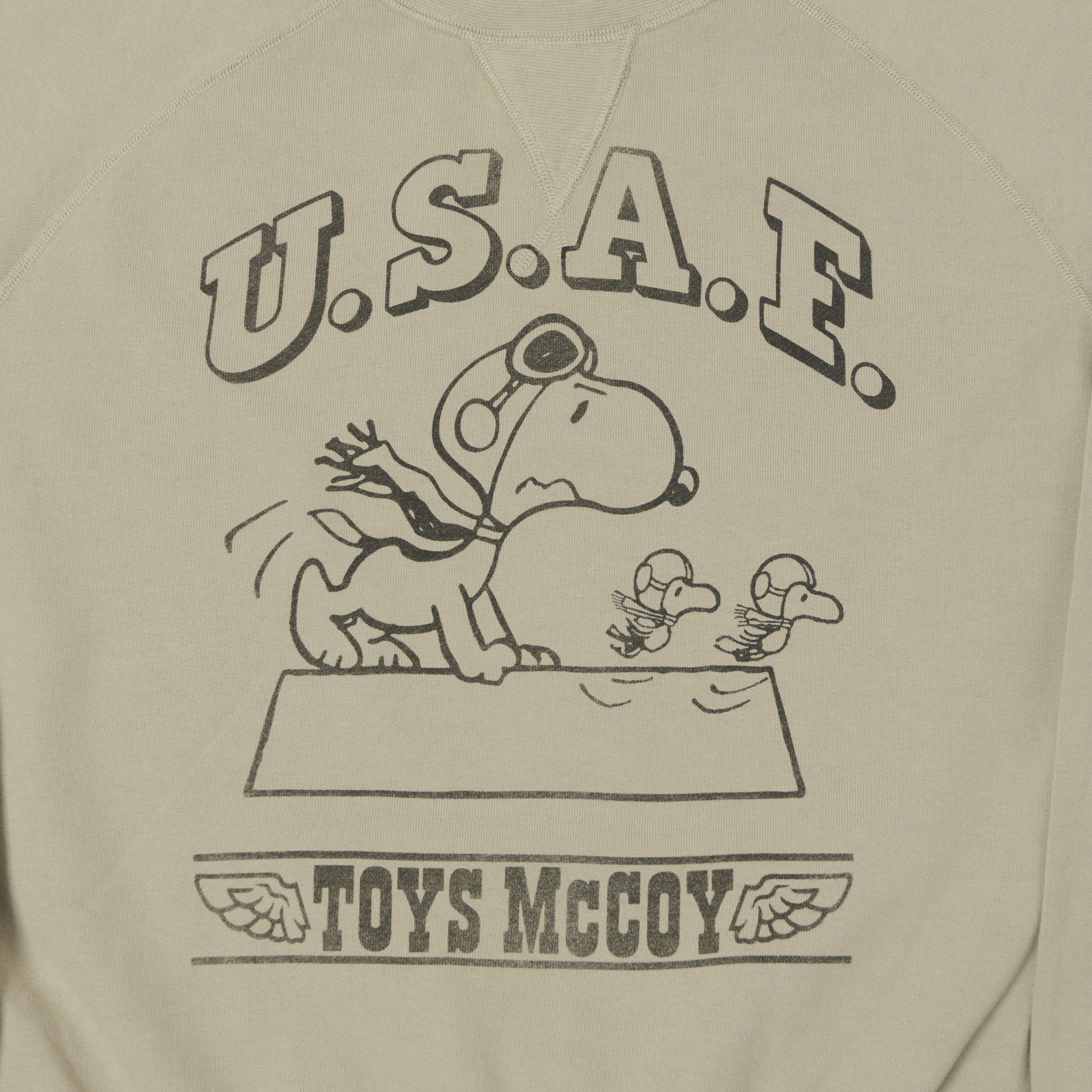 TOYS McCOY Snoopy 'Flying Ace USAF' Sweatshirt - Sand sold by Son of a Stag product image thumbnail 5