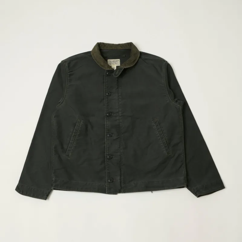 RRL Corduroy-Collar Deck Jacket - Faded Black sold by Son of a Stag