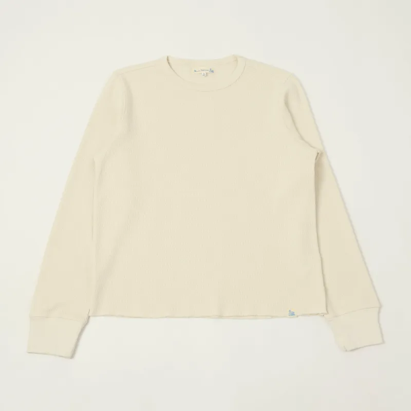 Merz b. Schwanen 'Good Basics' Long Sleeve Thermal T-Shirt - Nature sold by Son of a Stag