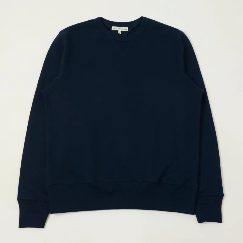 Merz b. Schwanen 3M46 Classic Jersey Sweatshirt - Ink Blue sold by Son of a Stag