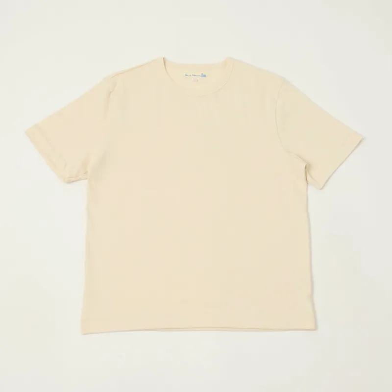 Merz b. Schwanen 2M15C Classic Cropped Jersey T-Shirt - Nature sold by Son of a Stag