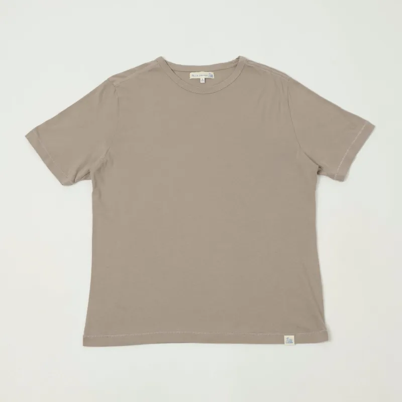Merz b. Schwanen 'Good Basics' Pima Cotton T-Shirt - Faded Grain sold by Son of a Stag