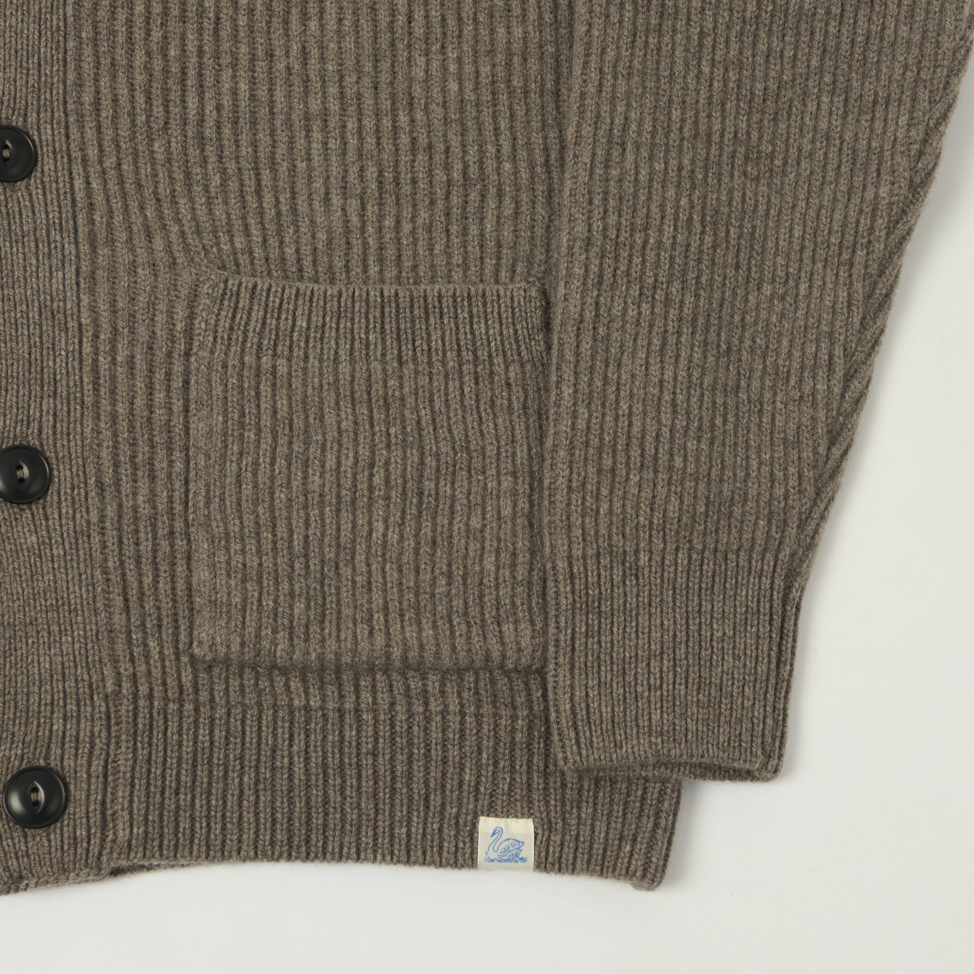 Merz b. Schwanen 'Good Basics' Merino Wool Cardigan - Grain sold by Son of a Stag product image thumbnail 4